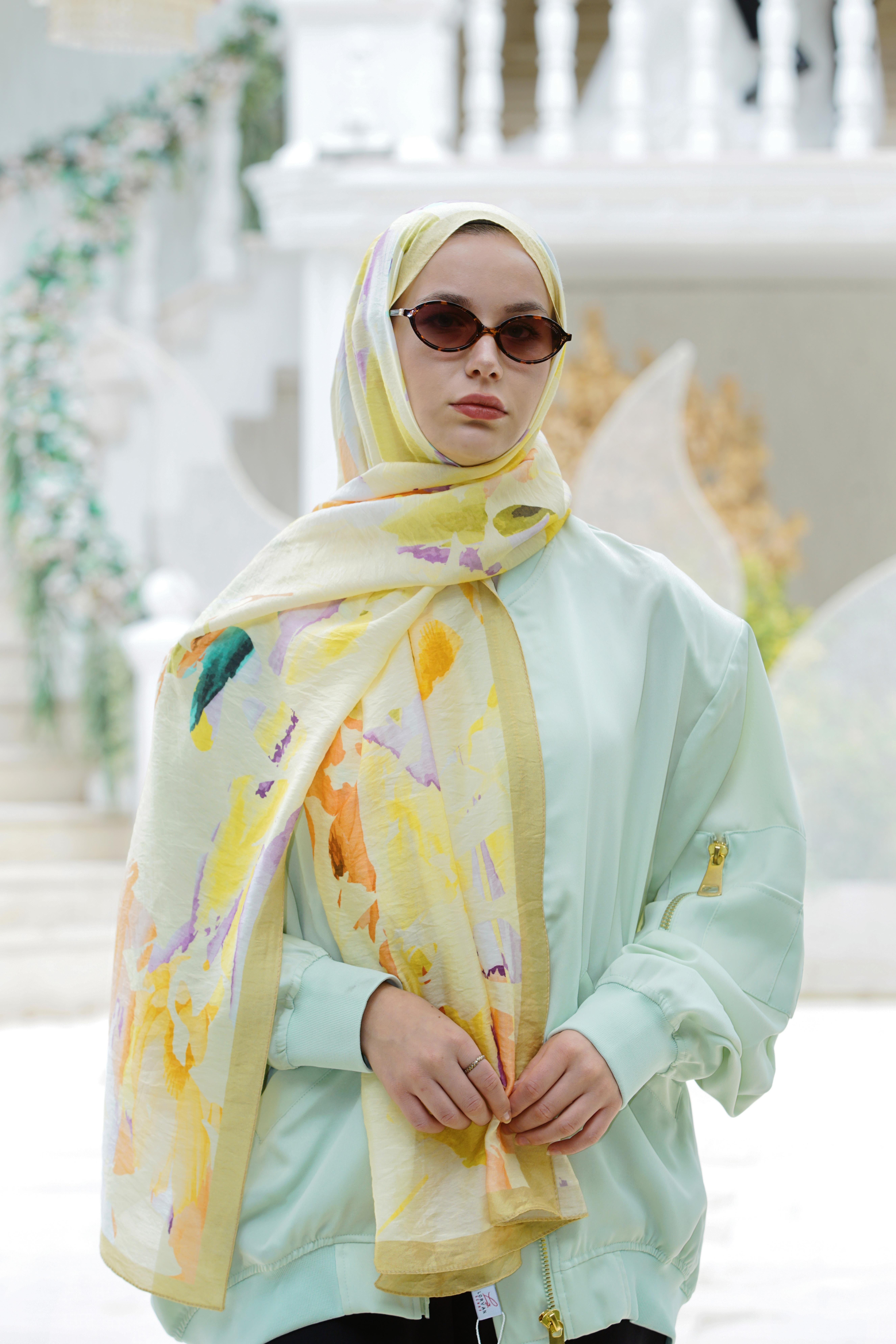 Loryan Scarf Dıamond  Aliza Şal - Sarı