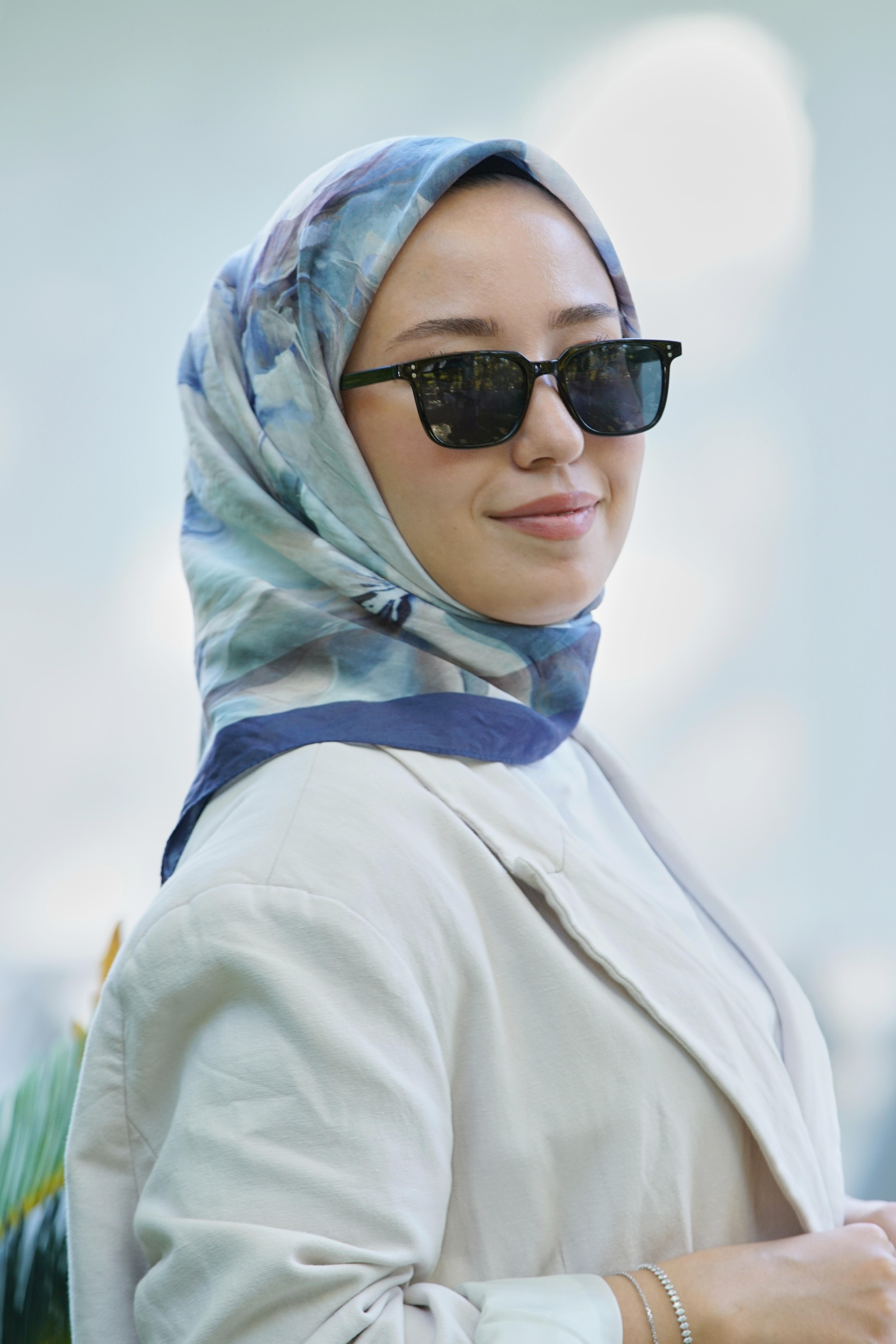 Loryan Scarf  Dıamond Elisa Eşarp - Lacivert/Ekru