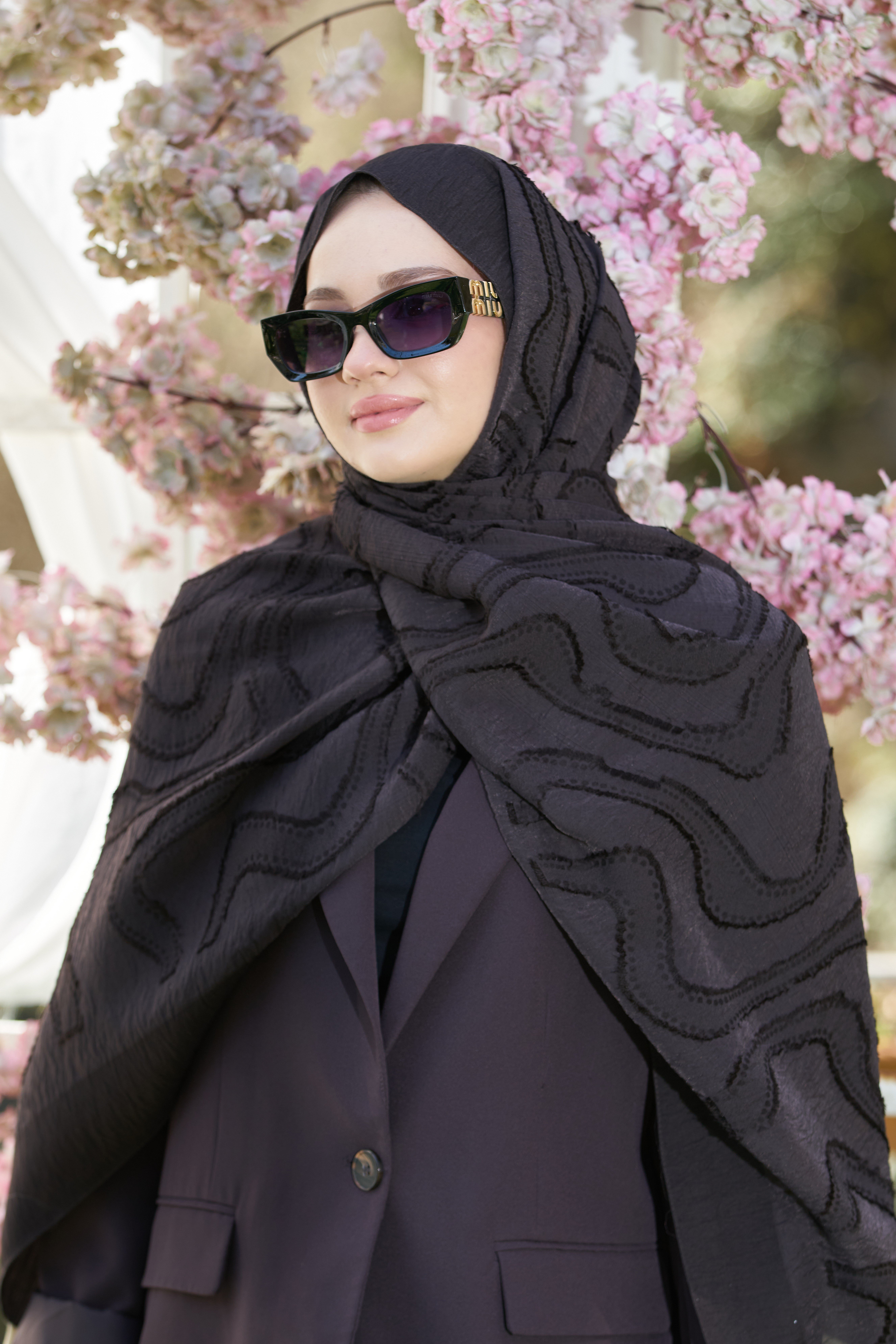 Loryan Scarf Lavin Girdap Şal - Acı Kahve
