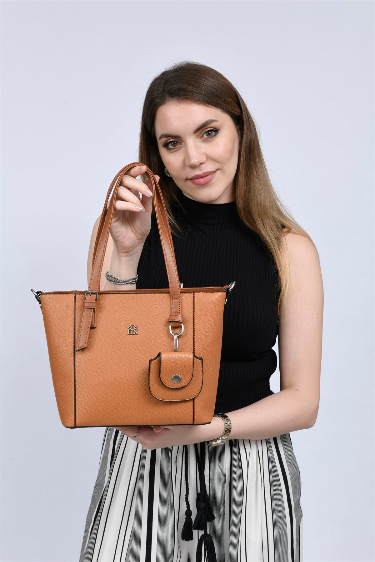 NATALİA KADIN ÇANTA 67-8027 TABA