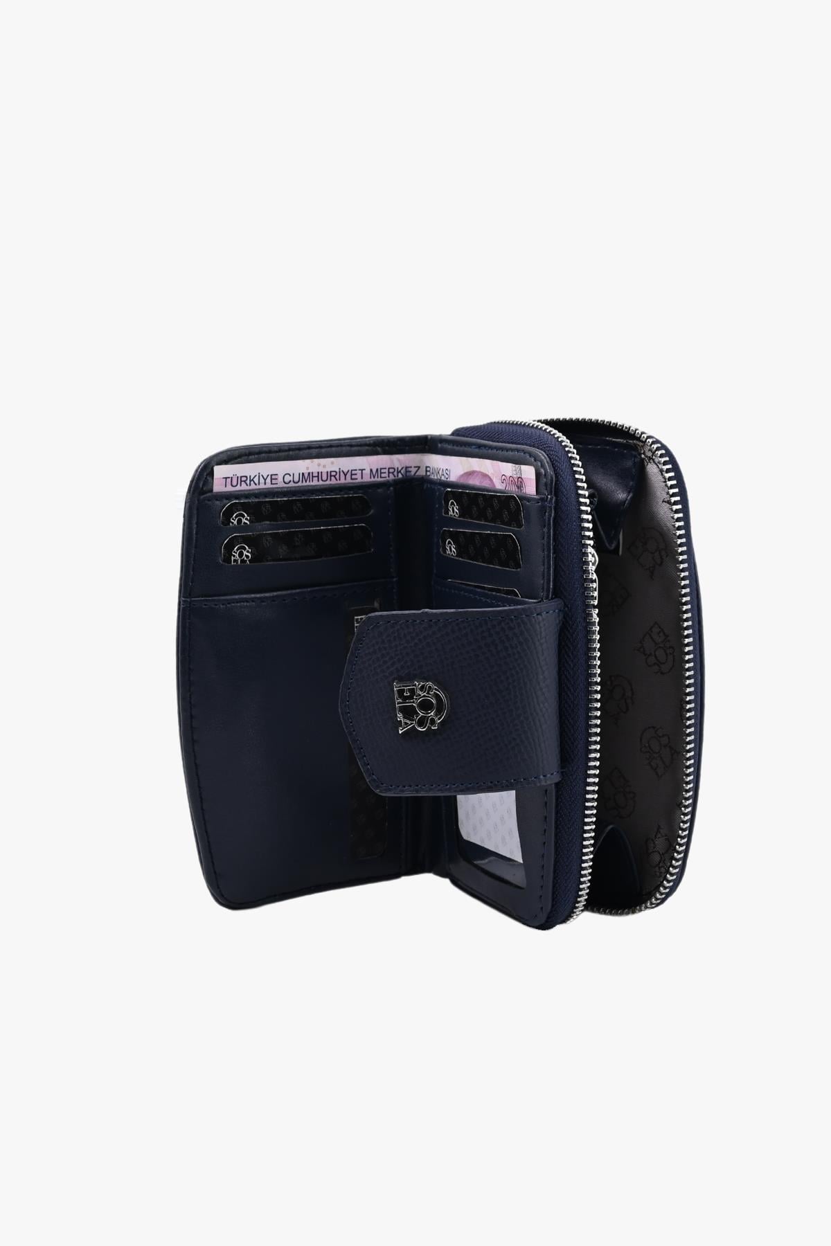 Sosela 56-4016 Kadın Lousi Lacivert Cüzdan