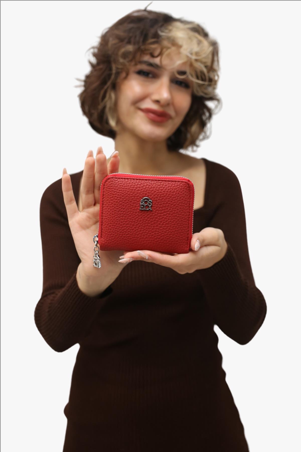 Sosela 56-4026 Kadın Kırmızı Cüzdan