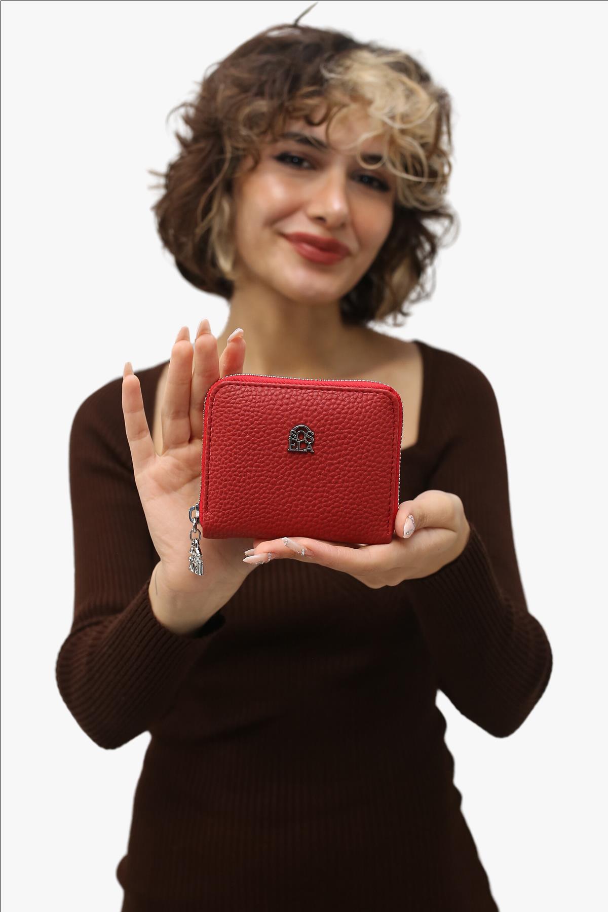 Sosela 56-4026 Kadın Kırmızı Cüzdan