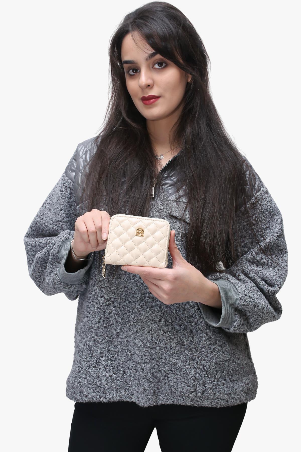 Sosela 56-4034 Kadın Lady Bej Cüzdan