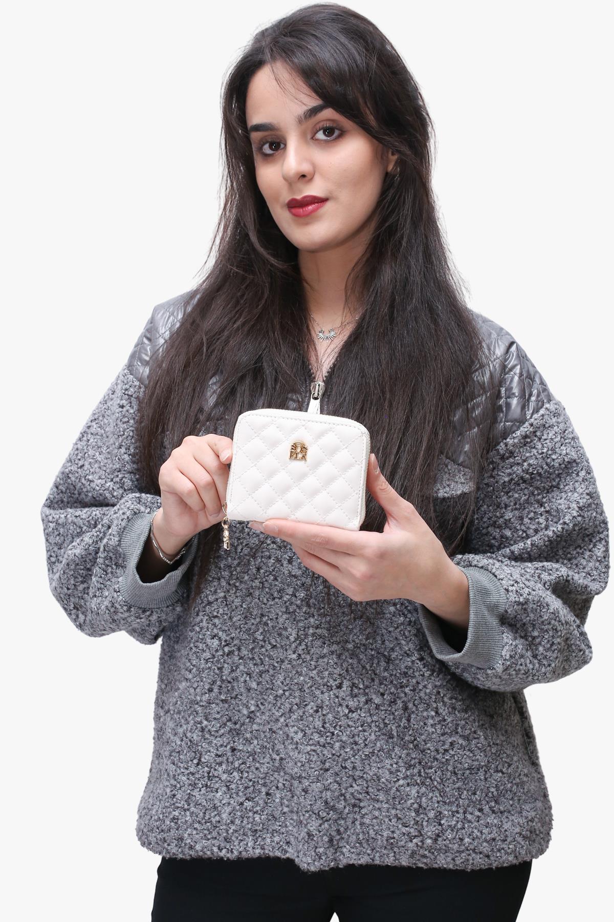 Sosela 56-4034 Kadın Lady Beyaz Cüzdan