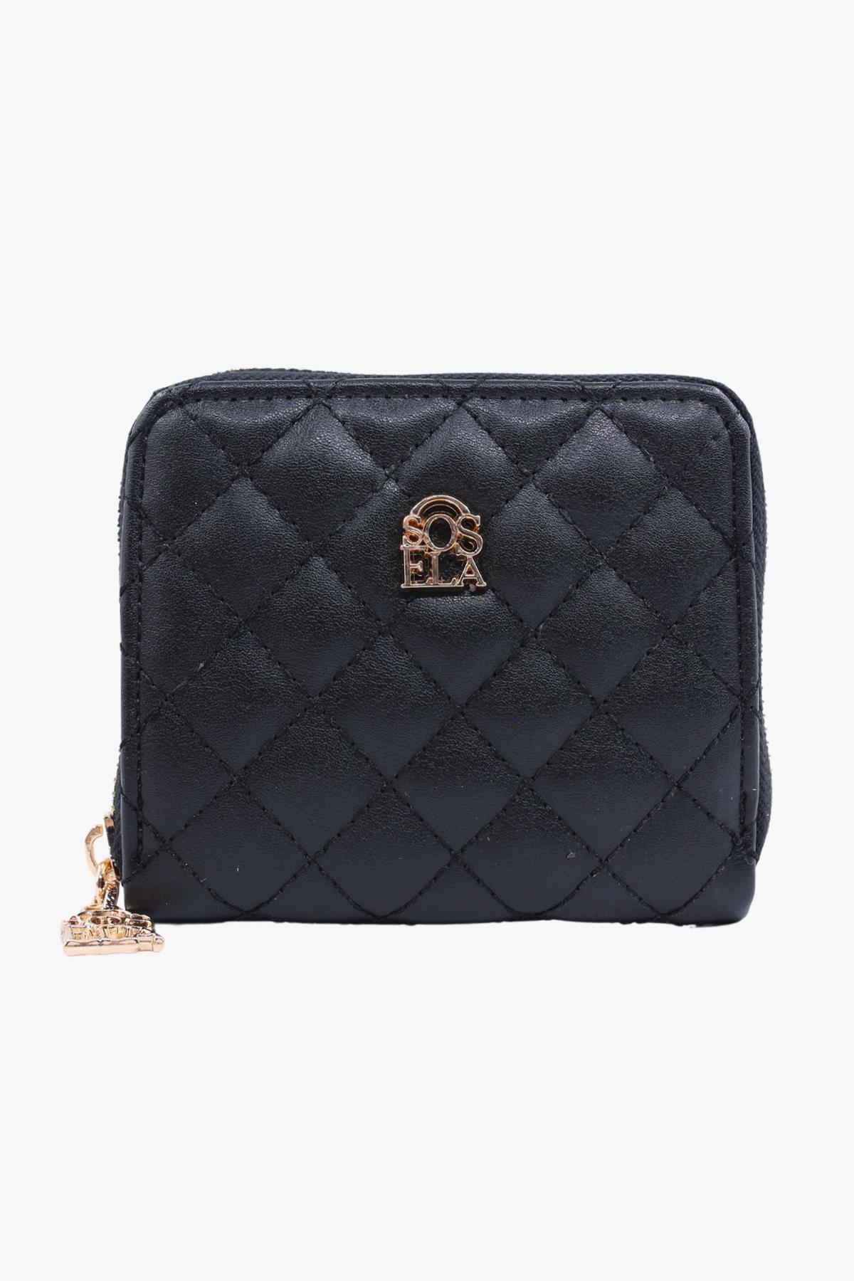 Sosela 56-4034 Kadın Lady Siyah Cüzdan