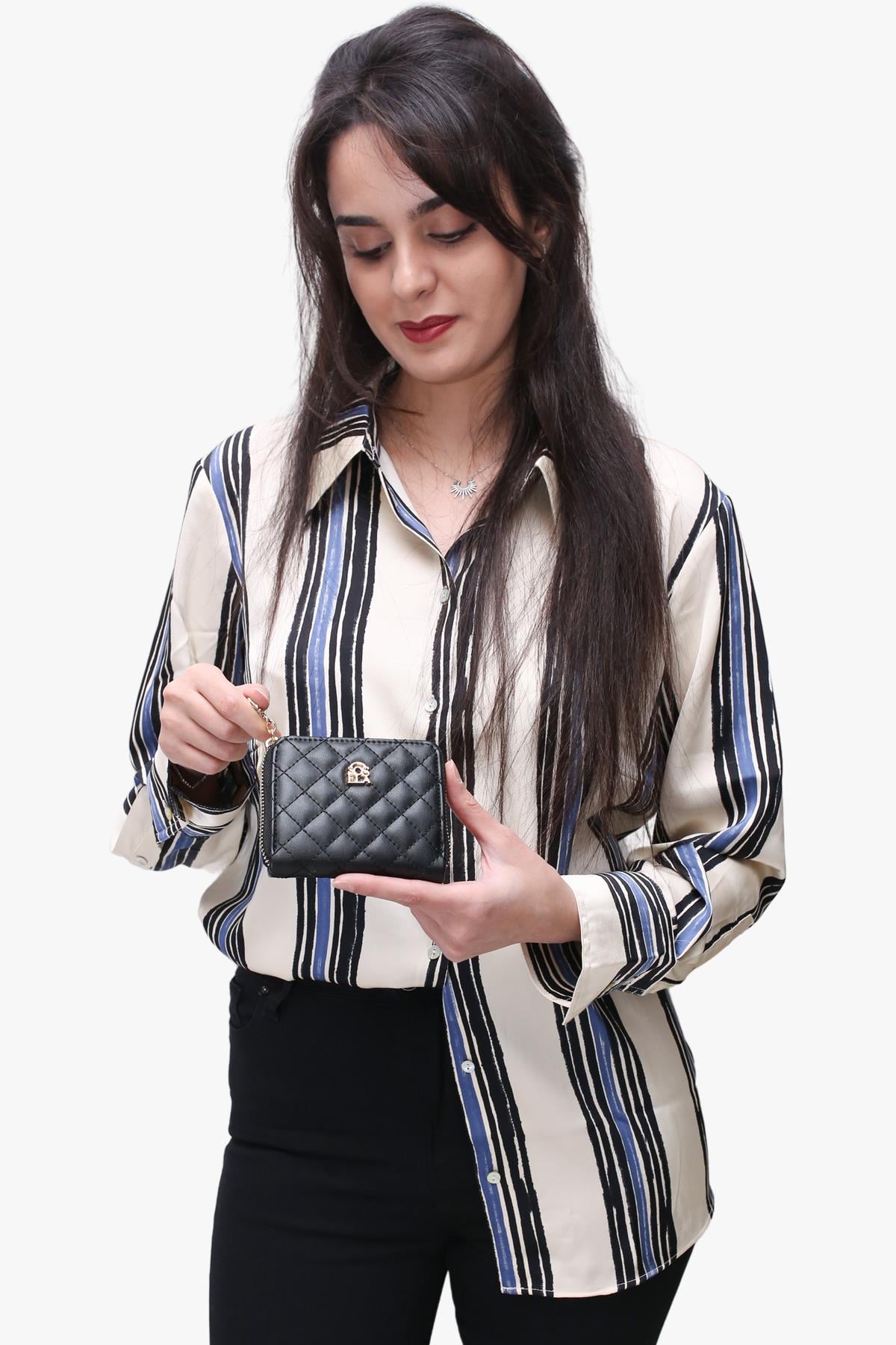 Sosela 56-4034 Kadın Lady Siyah Cüzdan