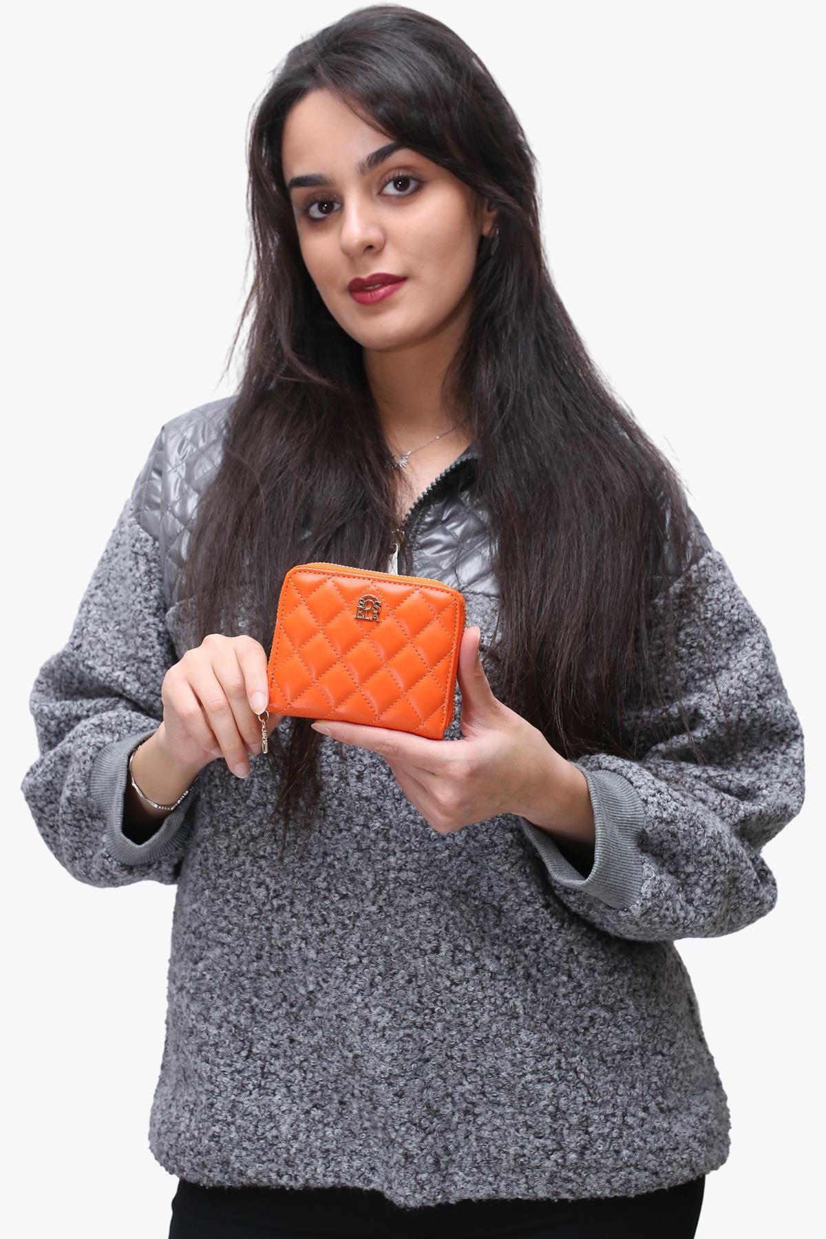 Sosela 56-4034 Kadın Lady Turuncu Cüzdan