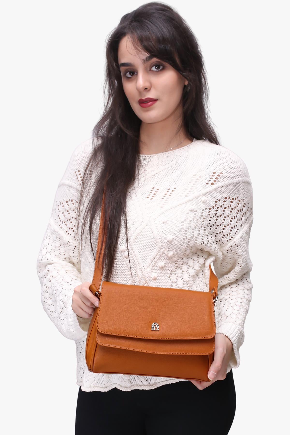 Sosela 67-7093 Kadın Avery Açık Taba Çarpraz Askılı Çanta