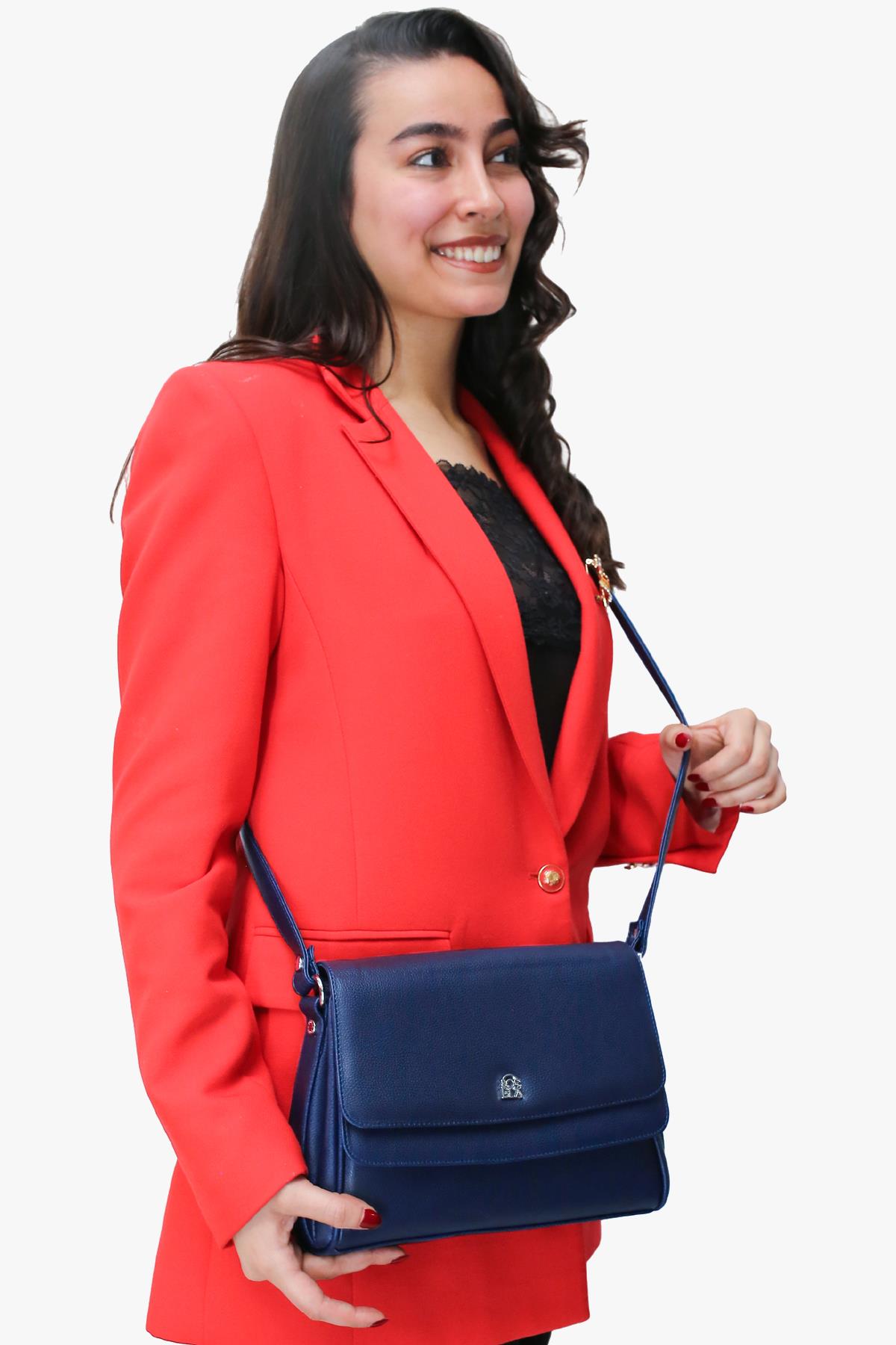 Sosela 67-7093 Kadın Avery Mavi Çarpraz Askılı Çanta