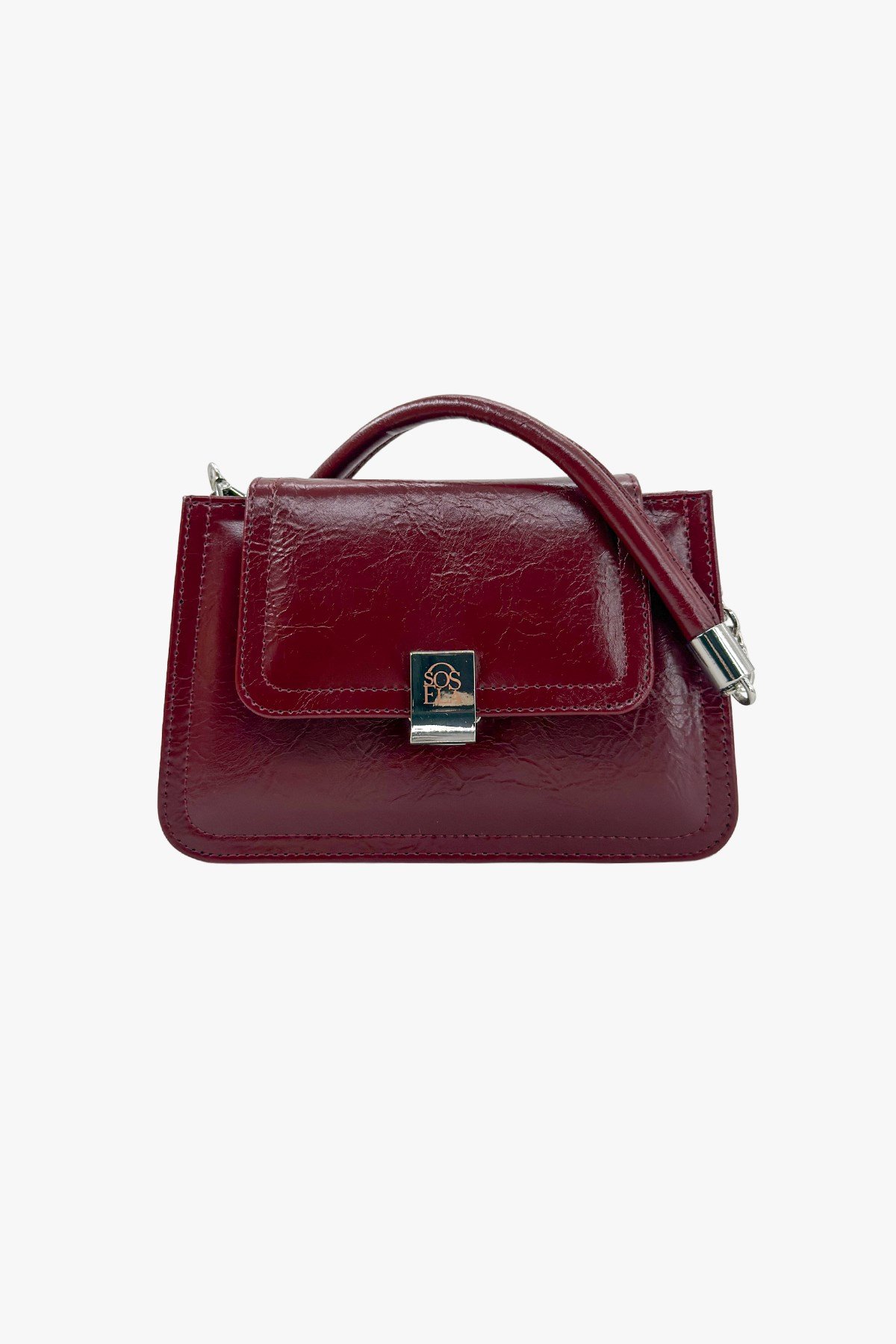 SOSELA 67-7135 Kadın Bordo Çarpraz Askılı Çanta