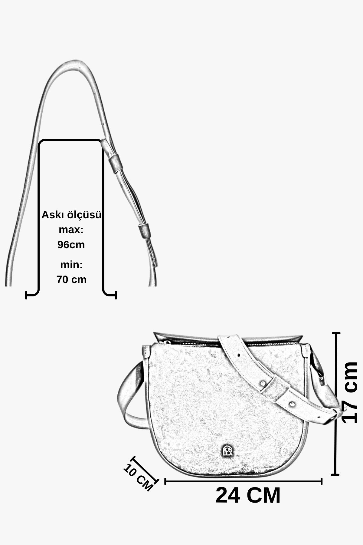 SOSELA 67-7199 Kadın Süet Bordo Çarpraz Askılı Çanta