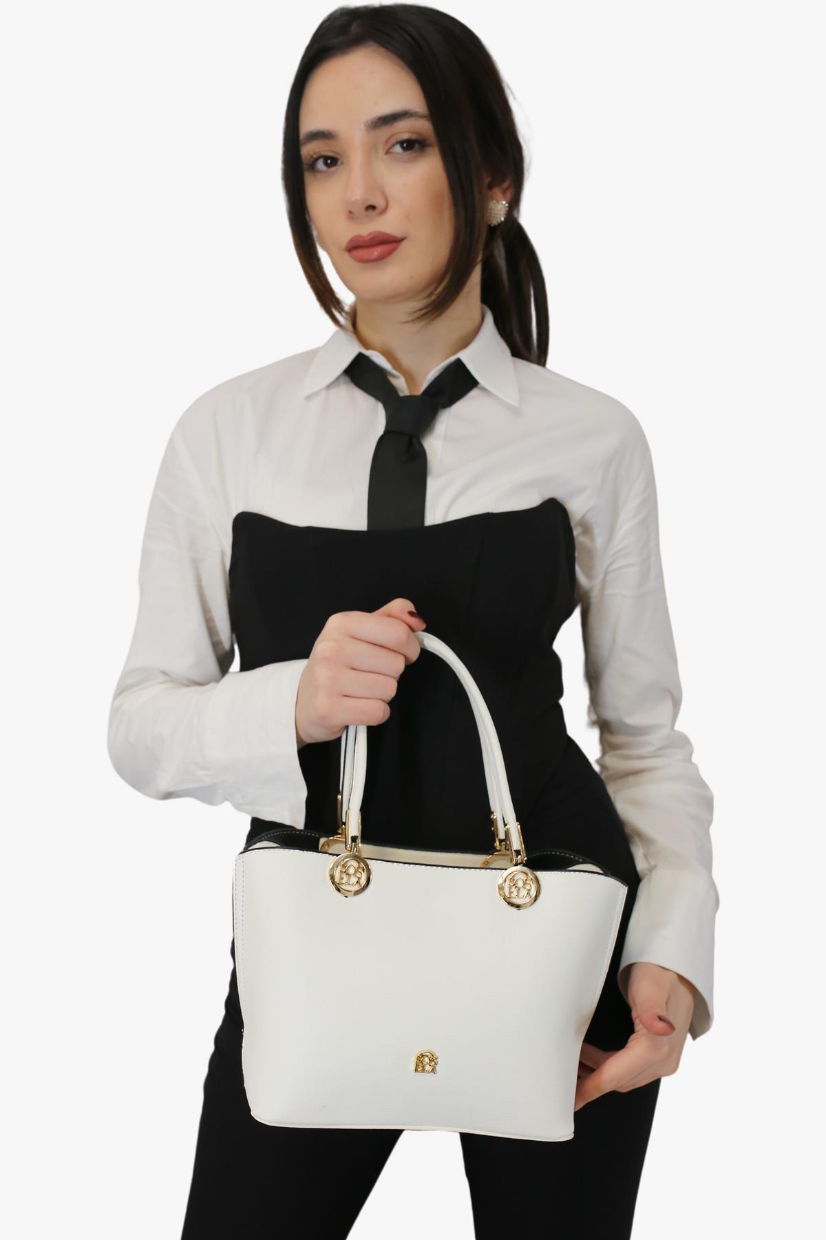 Sosela 67-8075 Kadın Amelia Beyaz Omuz ve Kol Çanta