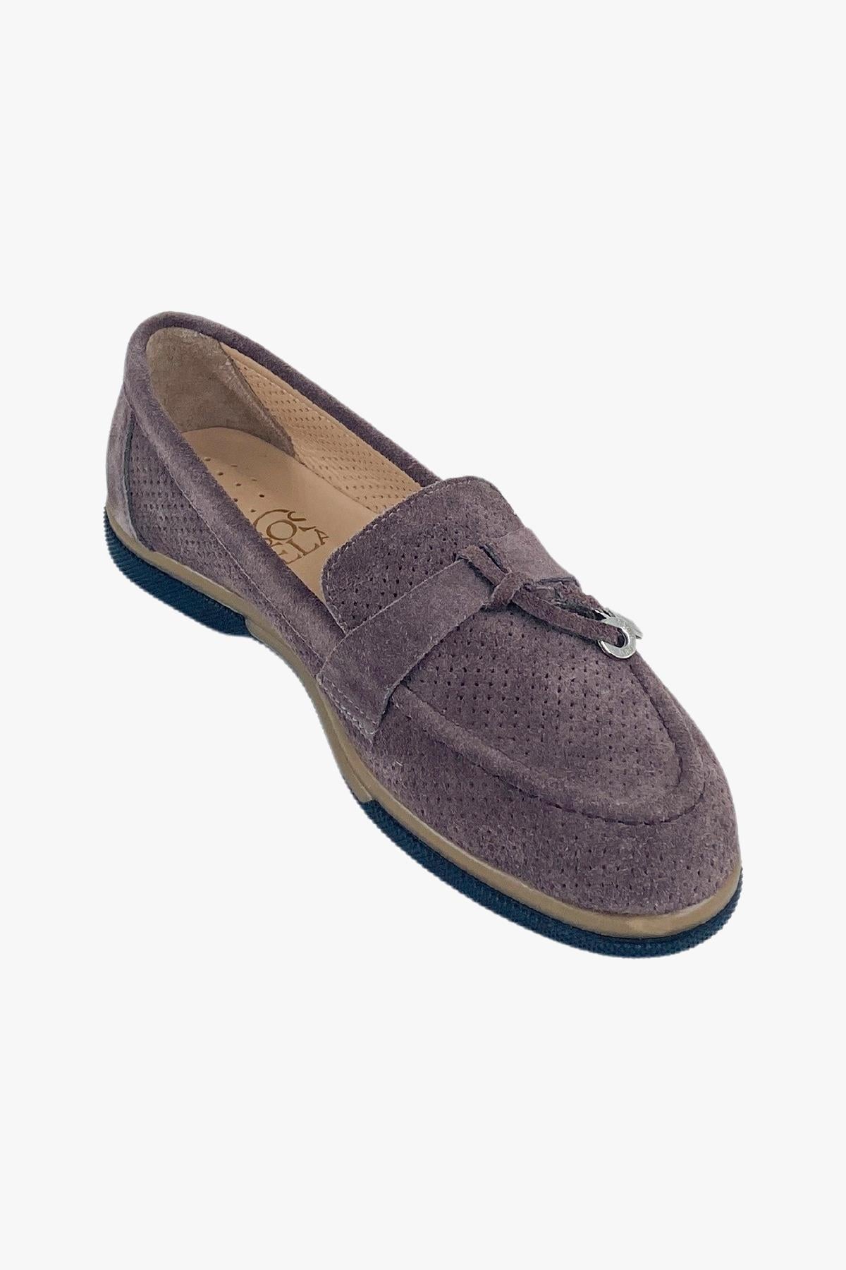 Sosela 78-01-70002 Kadın Süet Vizon Loafer