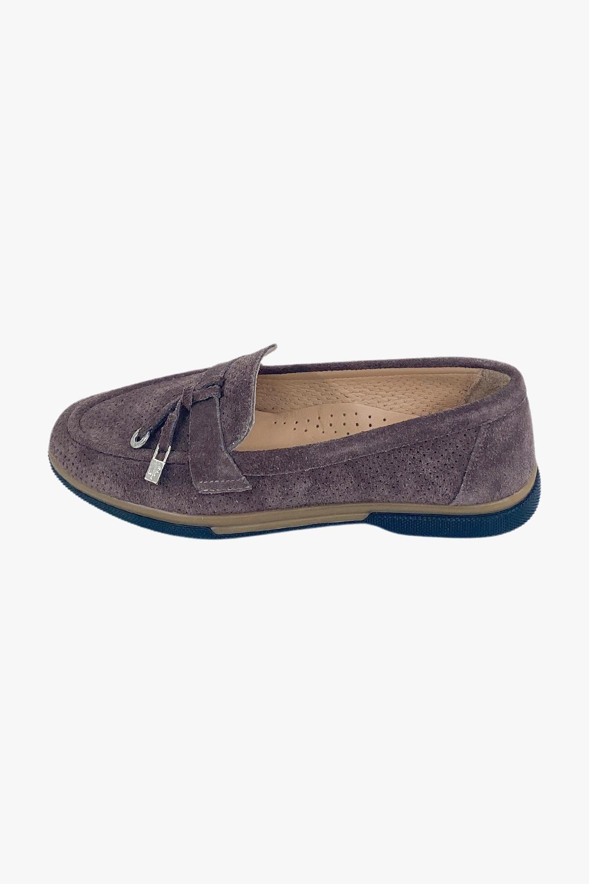 Sosela 78-01-70002 Kadın Süet Vizon Loafer