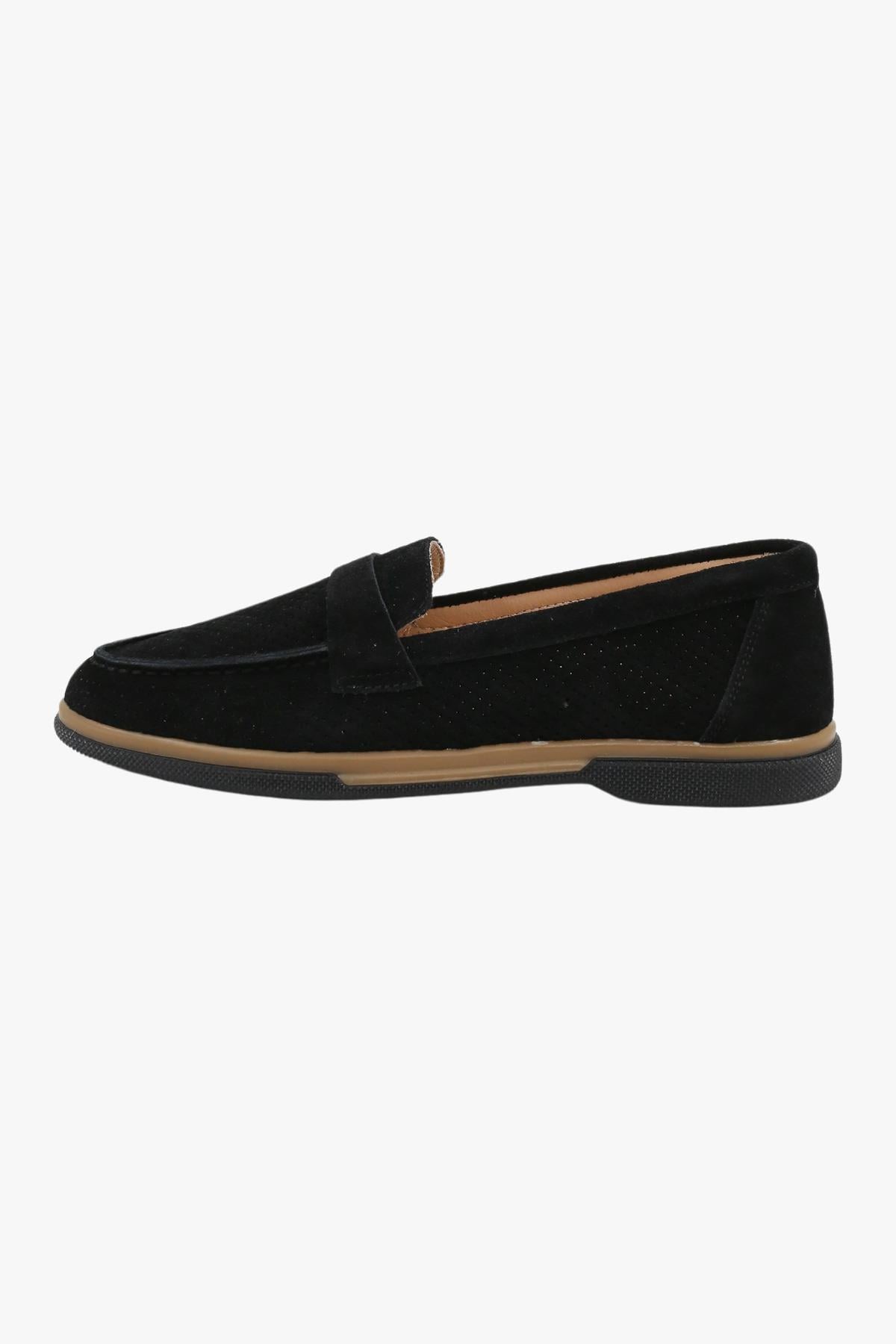 Sosela 78-01-70003 Kadın Siyah Loafer