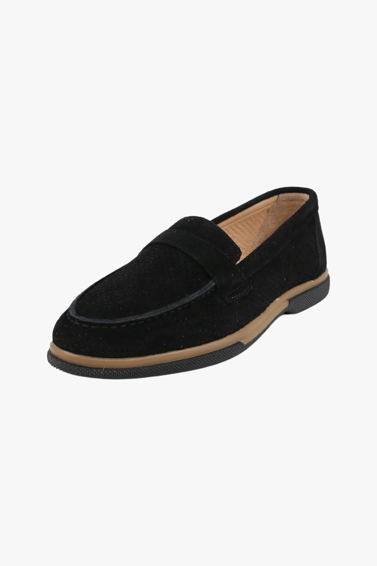 Sosela 78-01-70003 Kadın Siyah Loafer