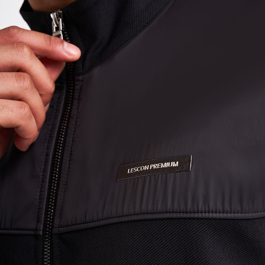 Lescon Erkek Fermuarlı Sweatshirt 25N-1161 Siyah