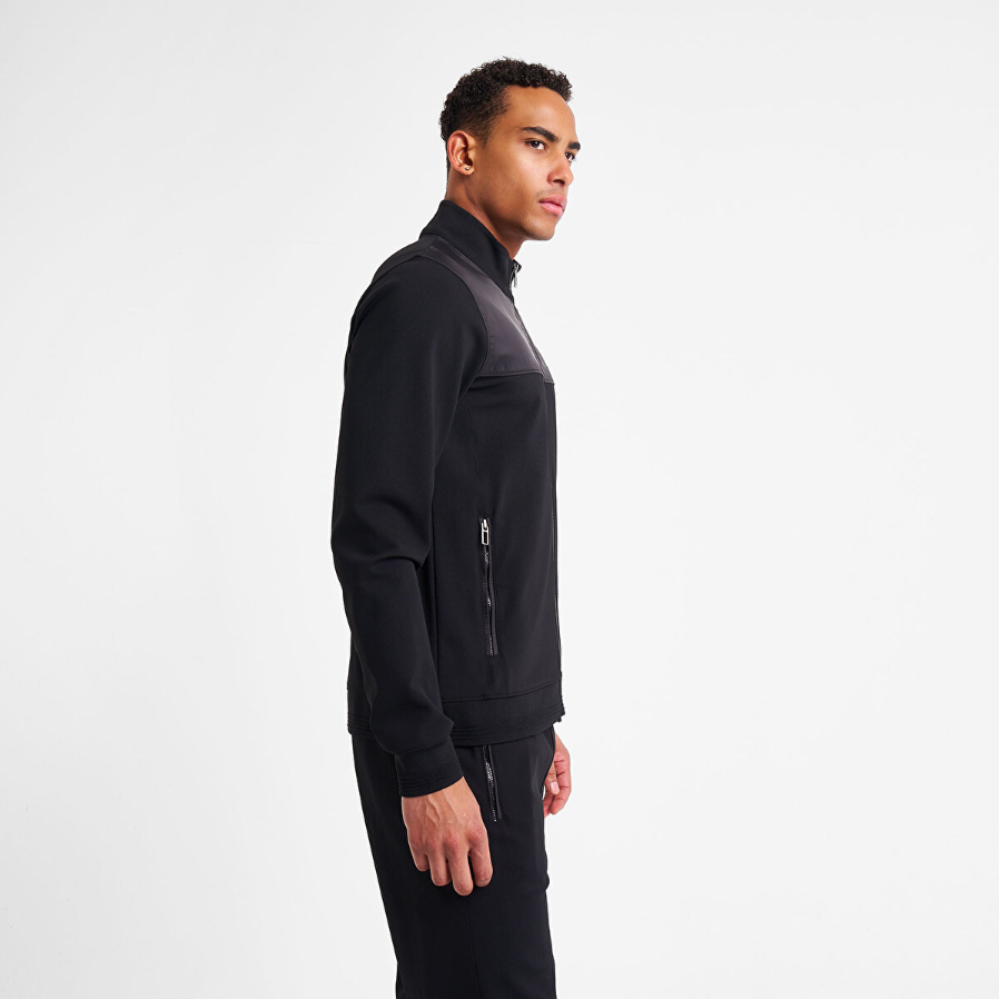 Lescon Erkek Fermuarlı Sweatshirt 25N-1161 Siyah