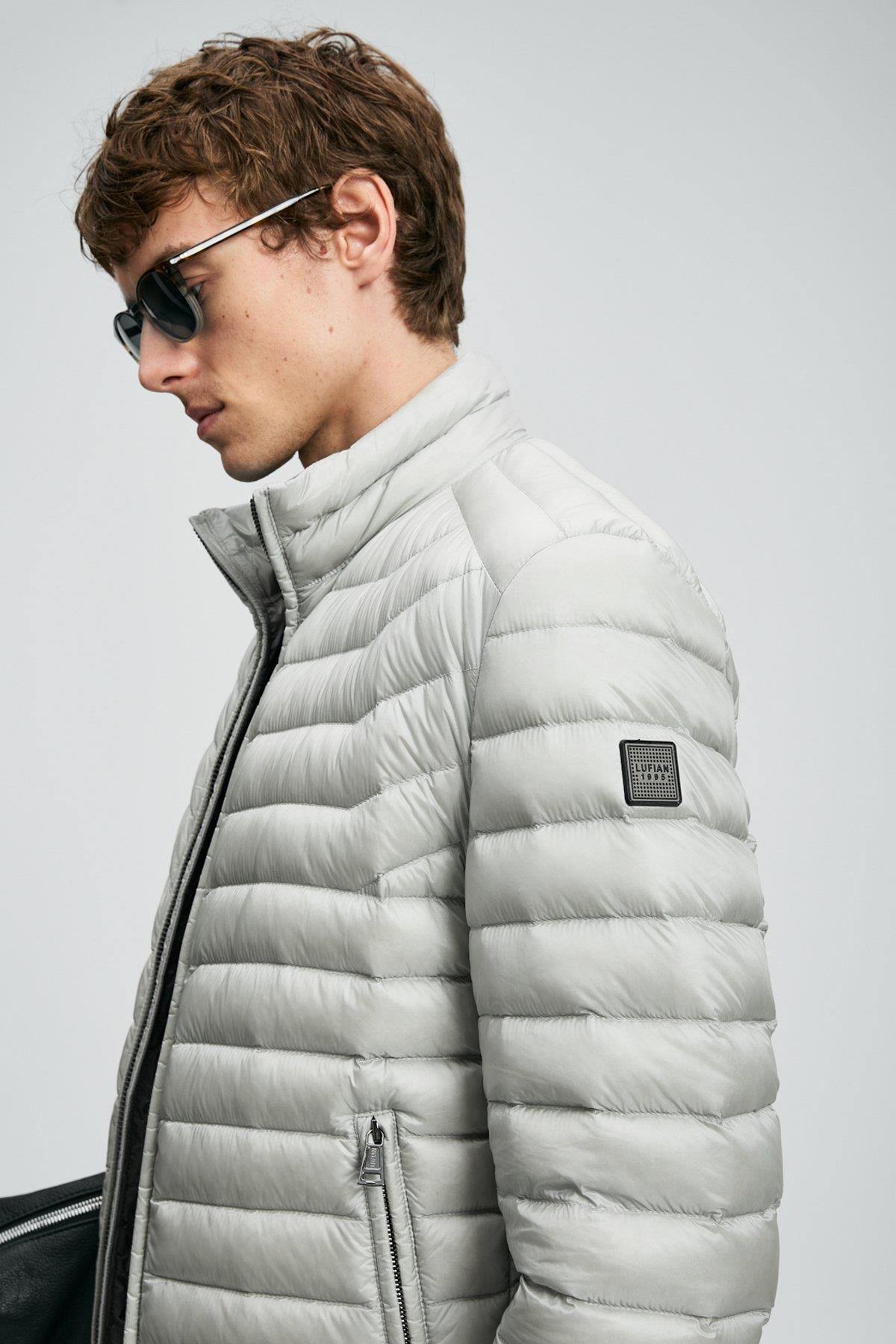 Lufian Andy Kaz Tüyü Erkek Mont Açık Gri