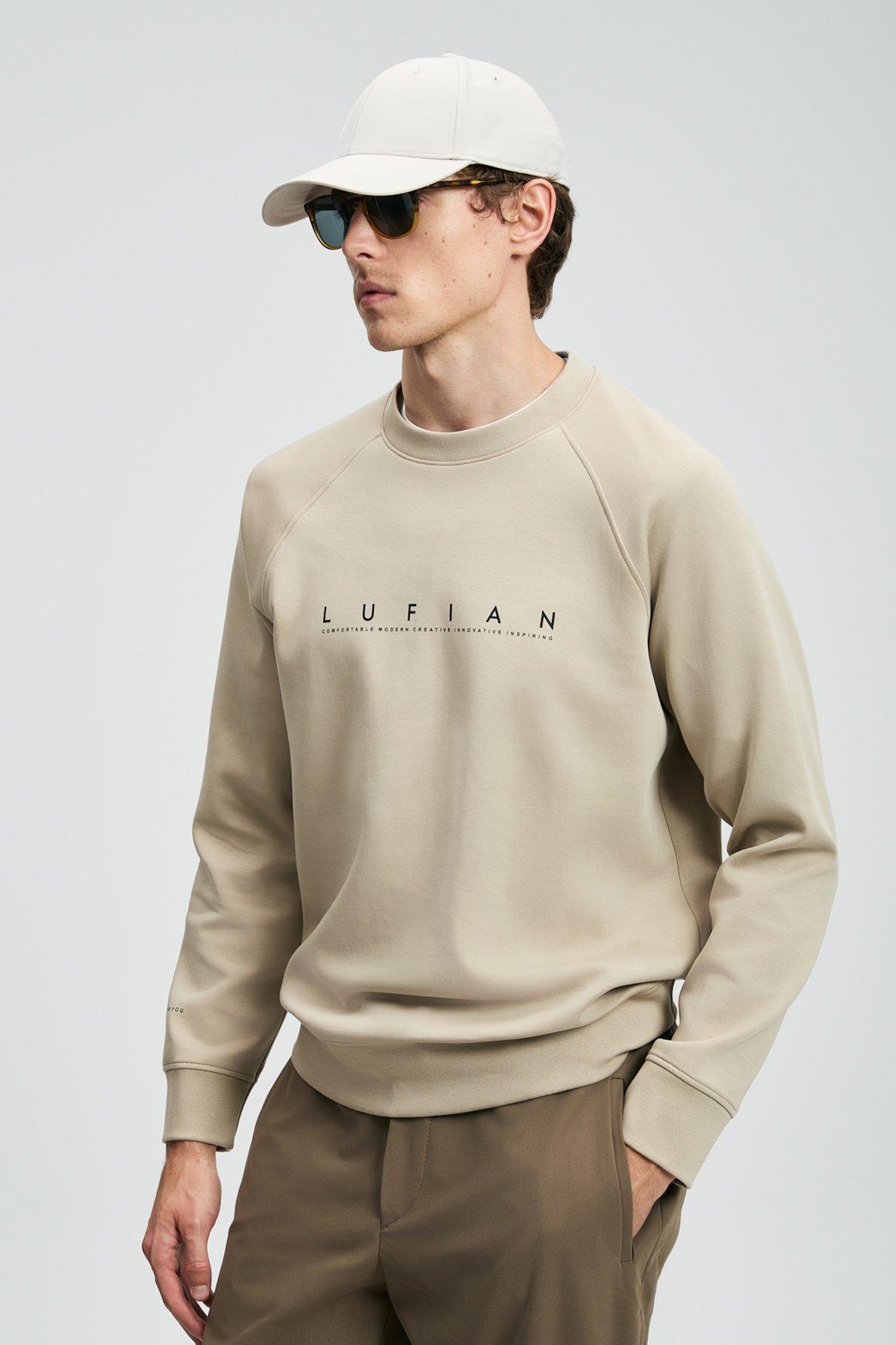 Lufian Cooper Erkek Sweatshirt  Bej