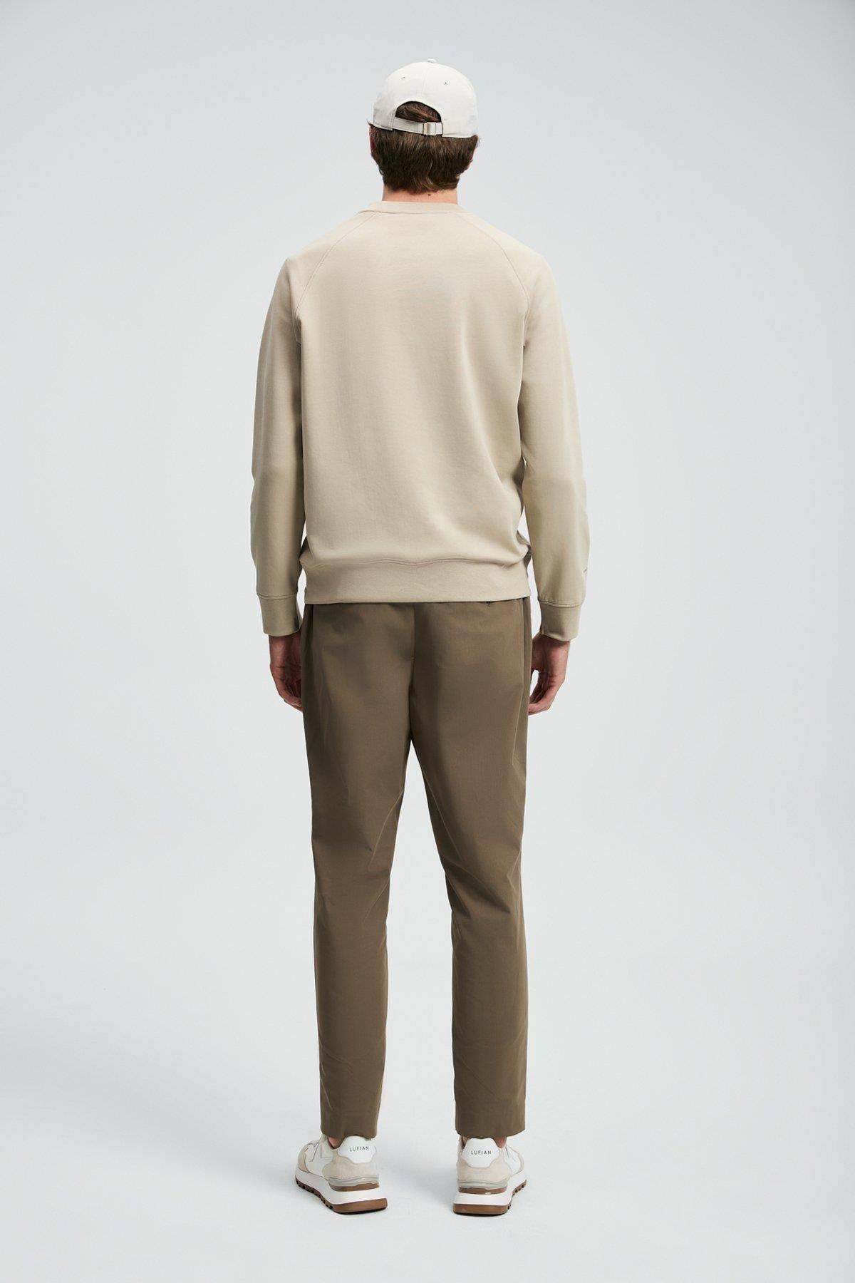 Lufian Cooper Erkek Sweatshirt  Bej