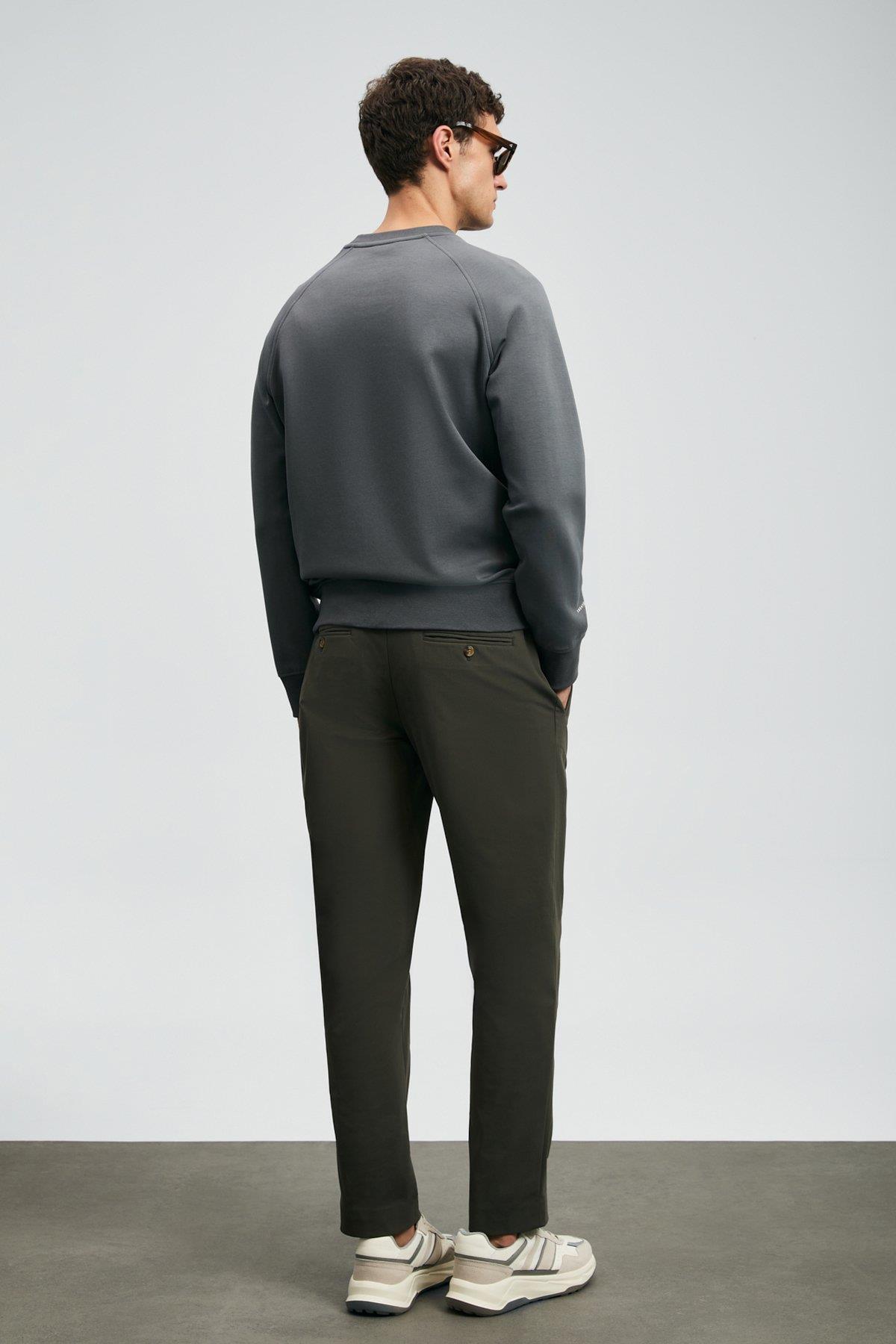 Lufian Cooper Erkek Sweatshirt Koyu Gri