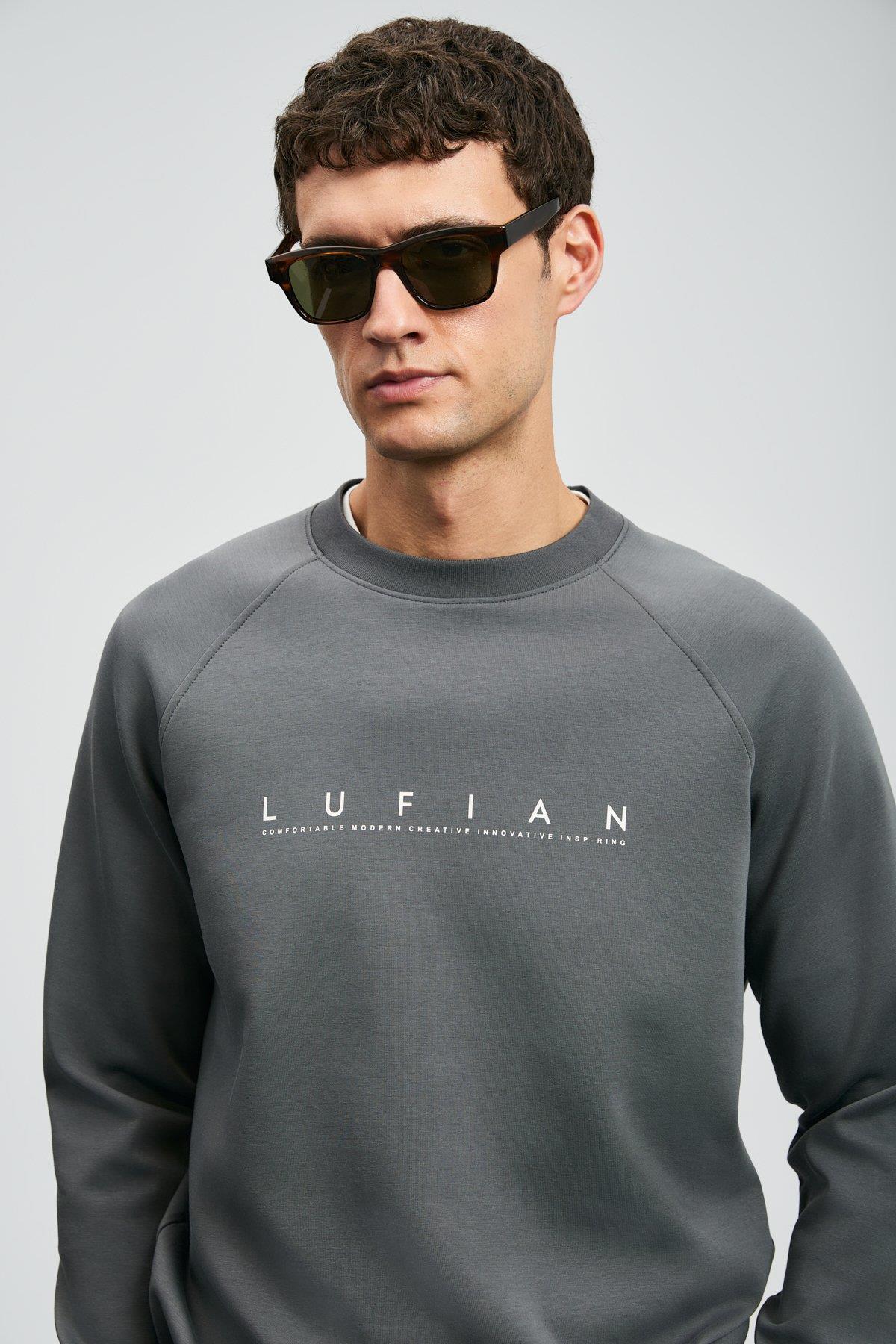 Lufian Cooper Erkek Sweatshirt Koyu Gri