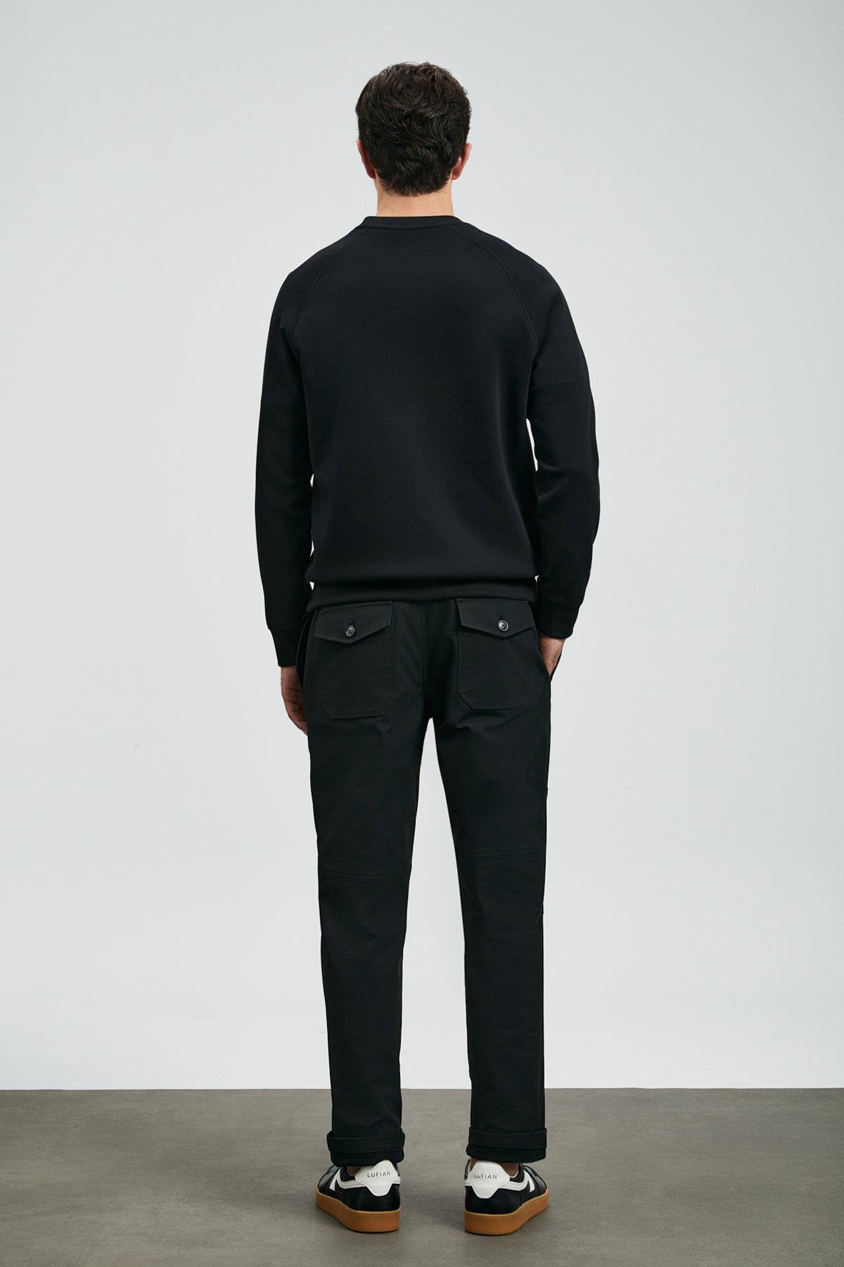 Lufian Cooper Erkek Sweatshirt Siyah