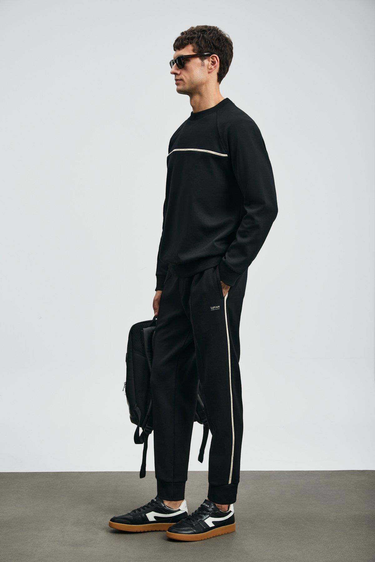 Lufian Cosmo Erkek Sweatshirt Siyah