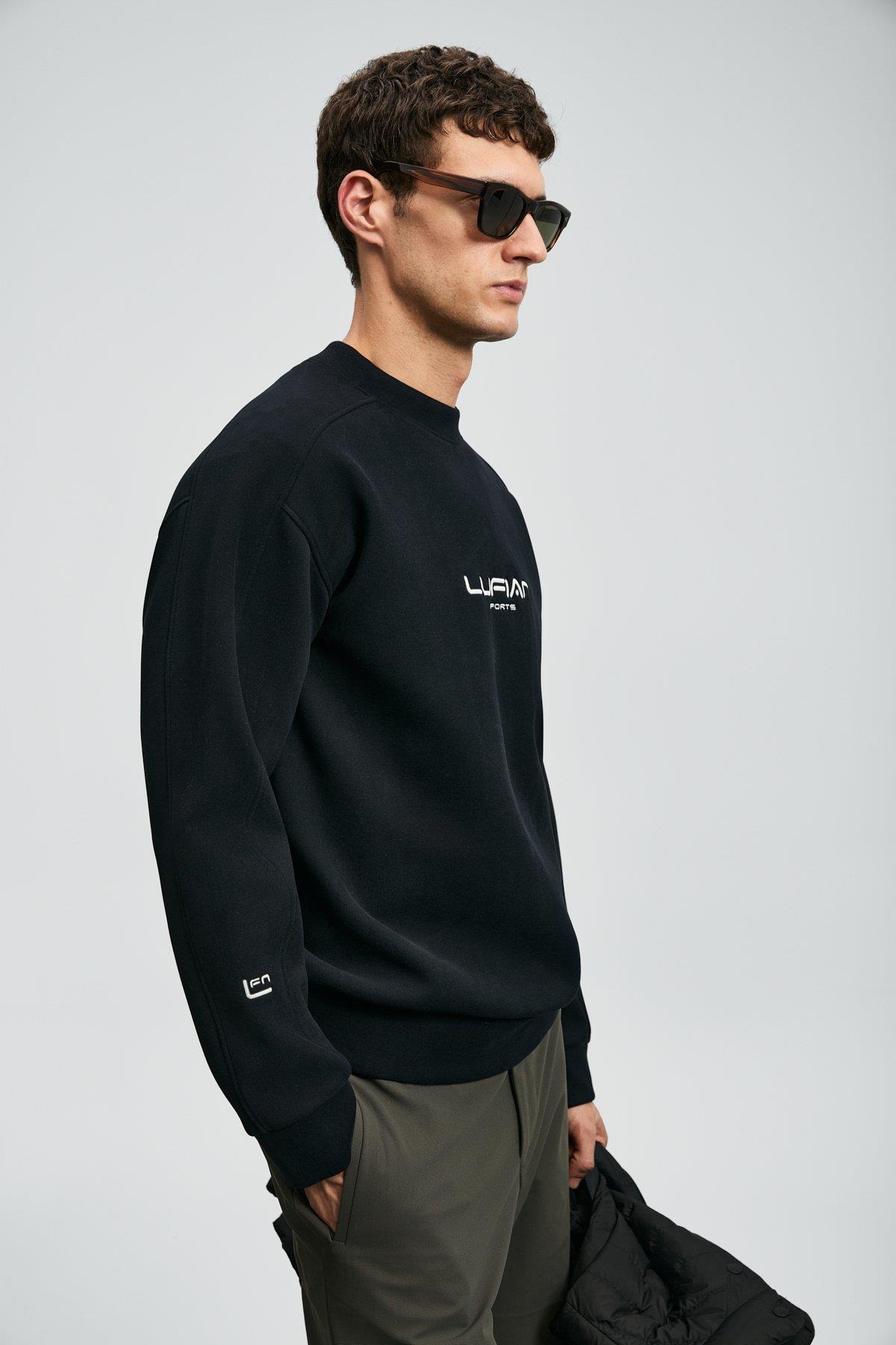 Lufian Dark Erkek Sweatshirt Siyah