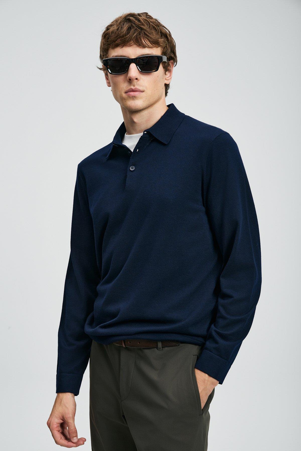 Lufian Donald Erkek Kazak Lacivert