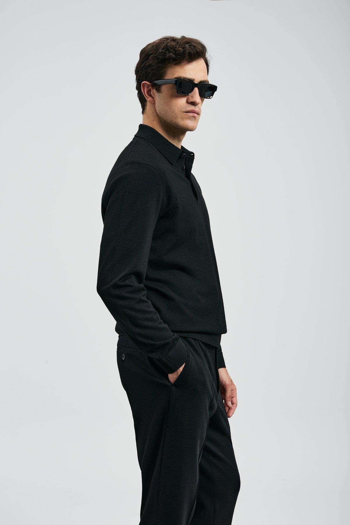 Lufian Donald Erkek Kazak Siyah