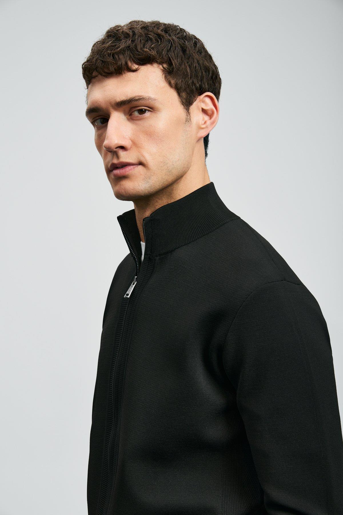 Lufian Enrıco Erkek Hırka Siyah