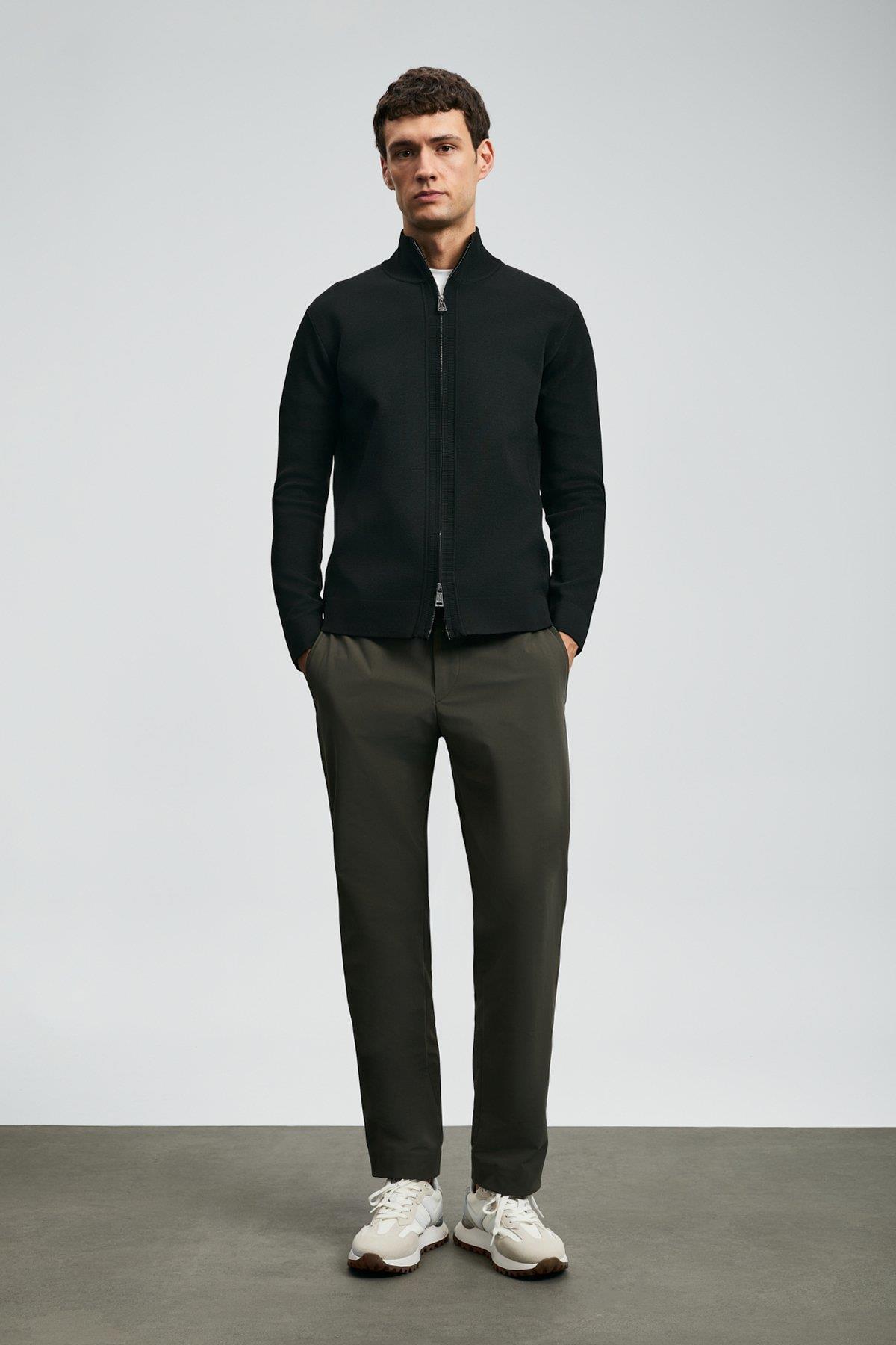 Lufian Enrıco Erkek Hırka Siyah