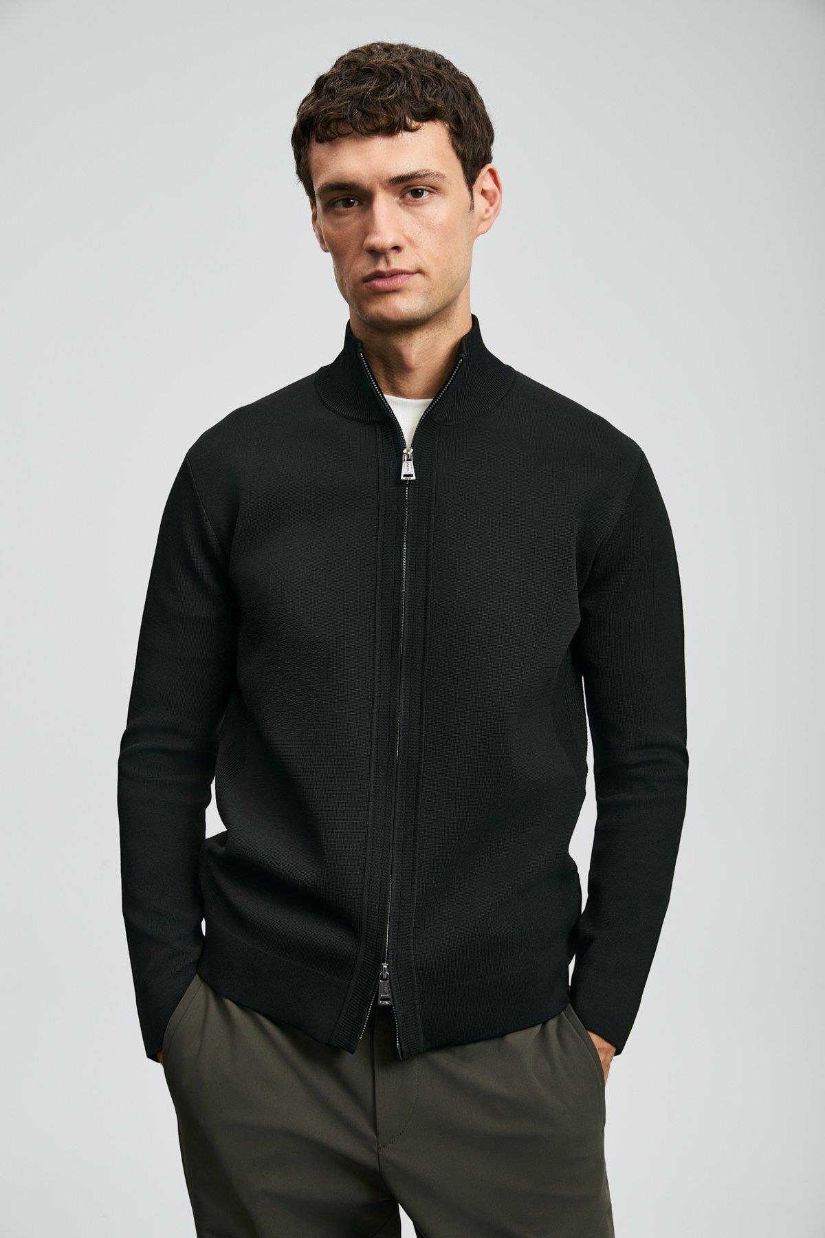 Lufian Enrıco Erkek Hırka Siyah