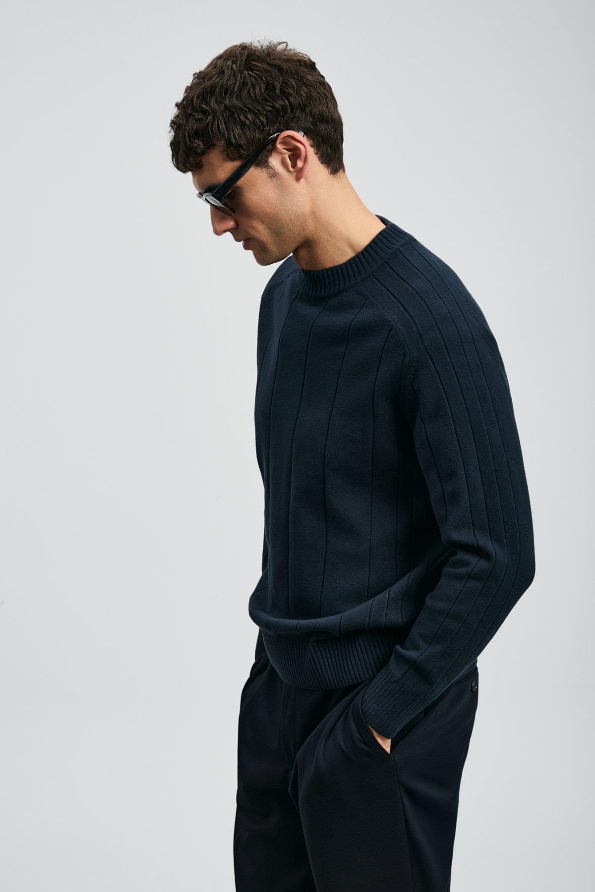 Lufian Grand Erkek Kazak Lacivert