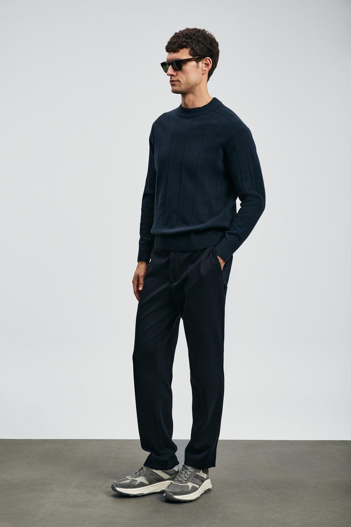 Lufian Grand Erkek Kazak Lacivert