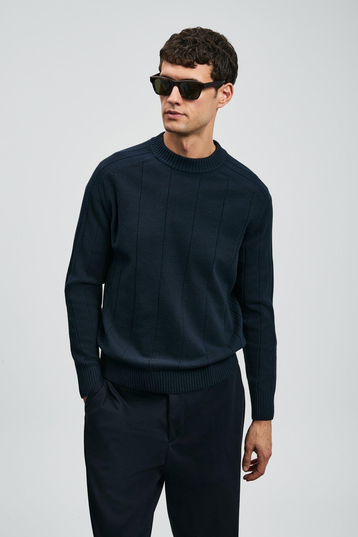 Lufian Grand Erkek Kazak Lacivert