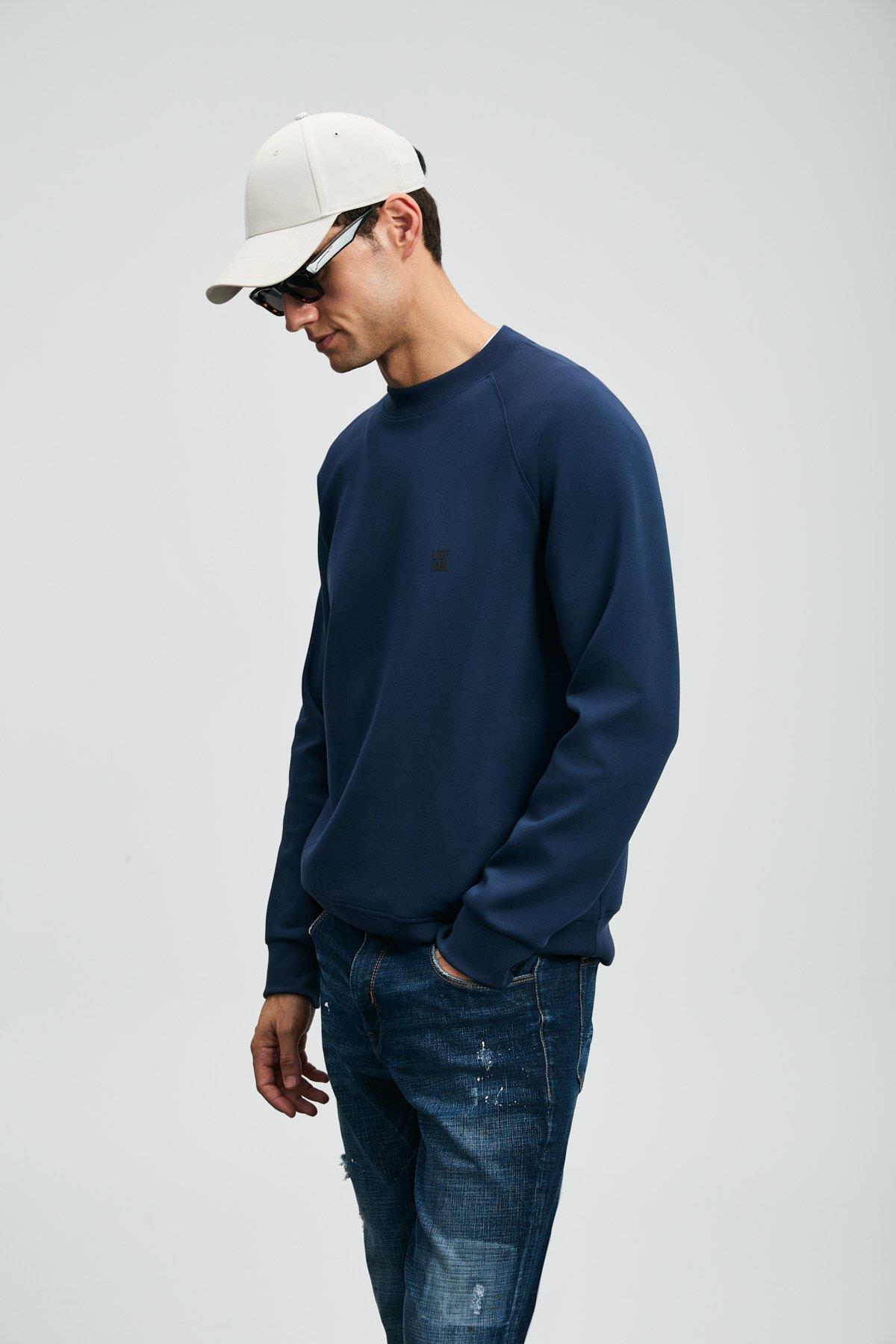 Lufian Grant Erkek Sweatshirt Lacivert