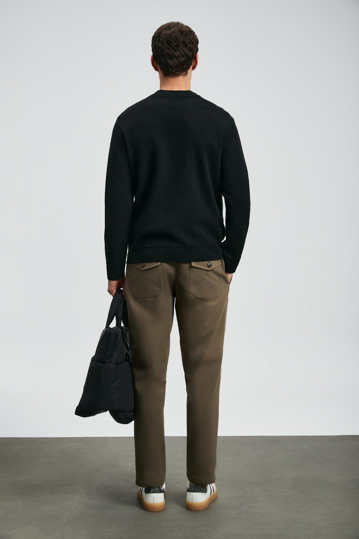 Lufian Herman Erkek Kazak Siyah