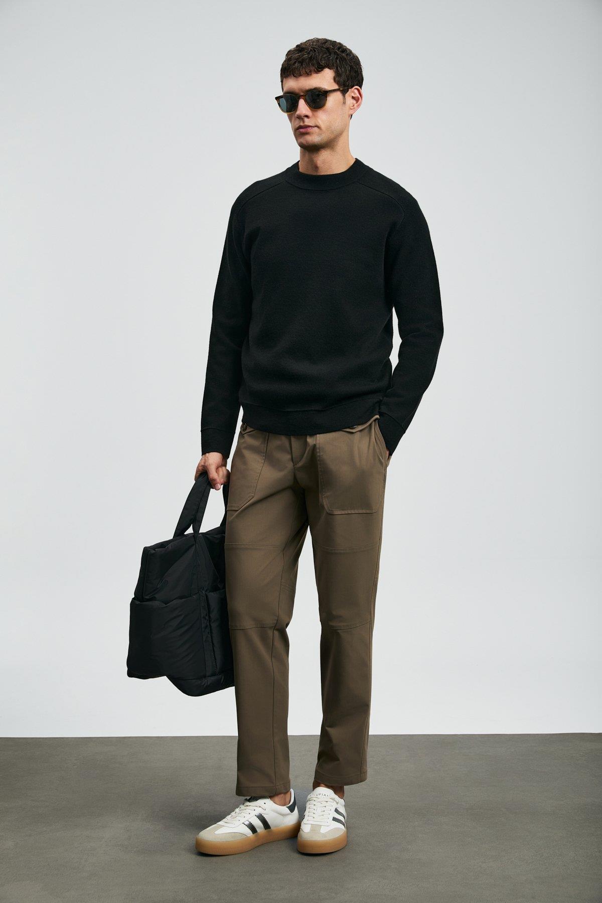 Lufian Herman Erkek Kazak Siyah