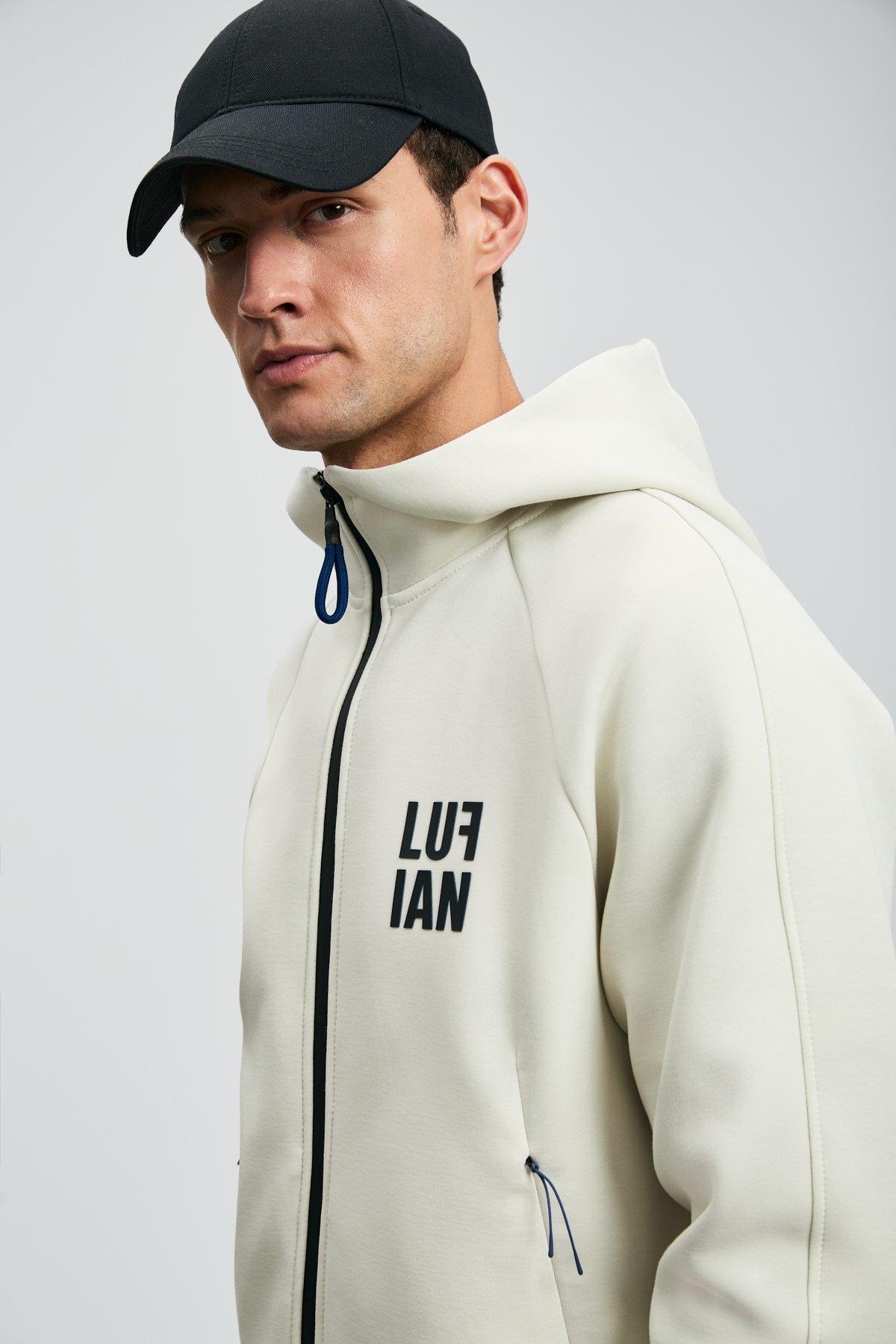 Lufian Ice Erkek Eşofman Üst Kırık Beyaz