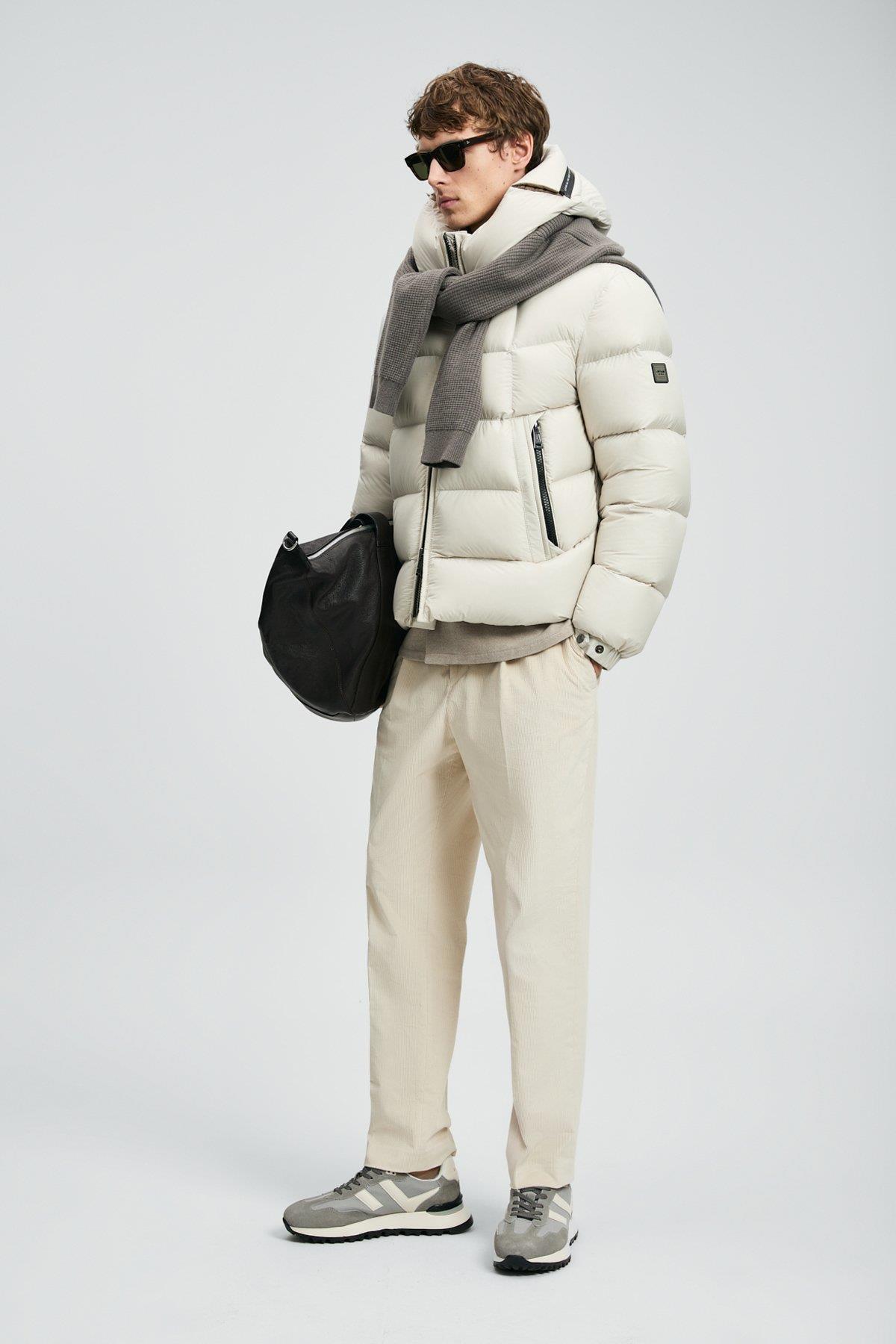 Lufian Jacop Kaz Tüyü Erkek Mont Taş