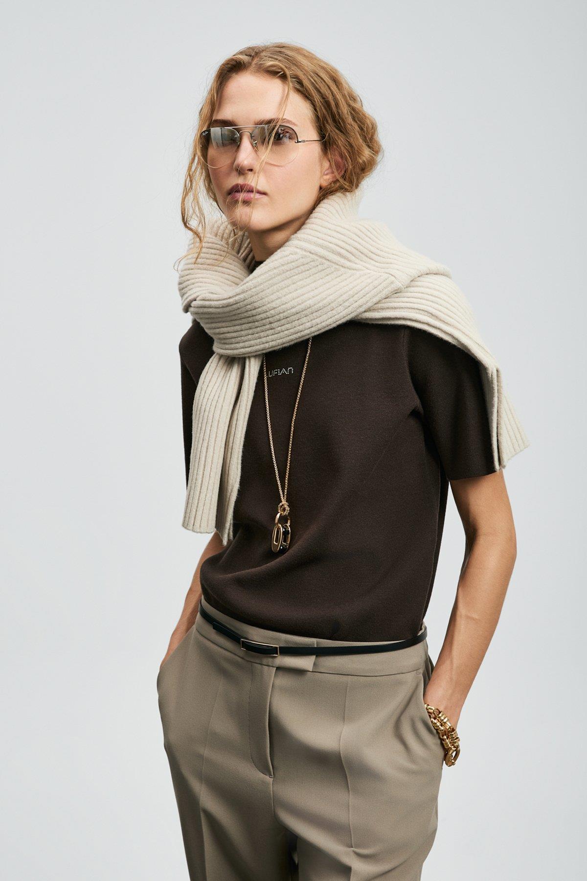 Lufian Jessıca Kadın Kazak Kahverengi