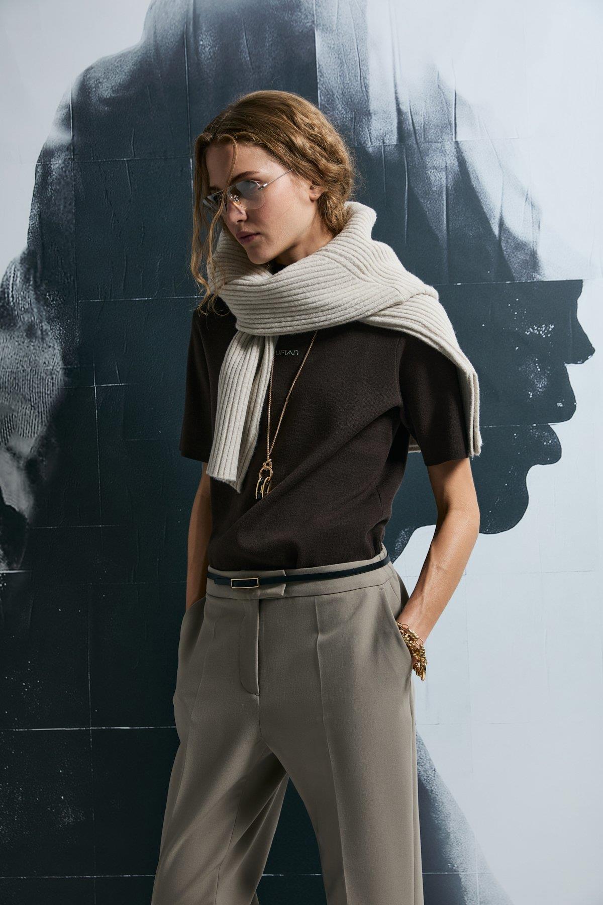 Lufian Jessıca Kadın Kazak Kahverengi