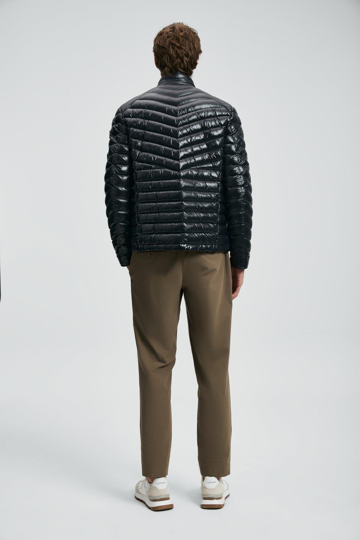 Lufian Luc Kaz Tüyü Erkek Mont Siyah