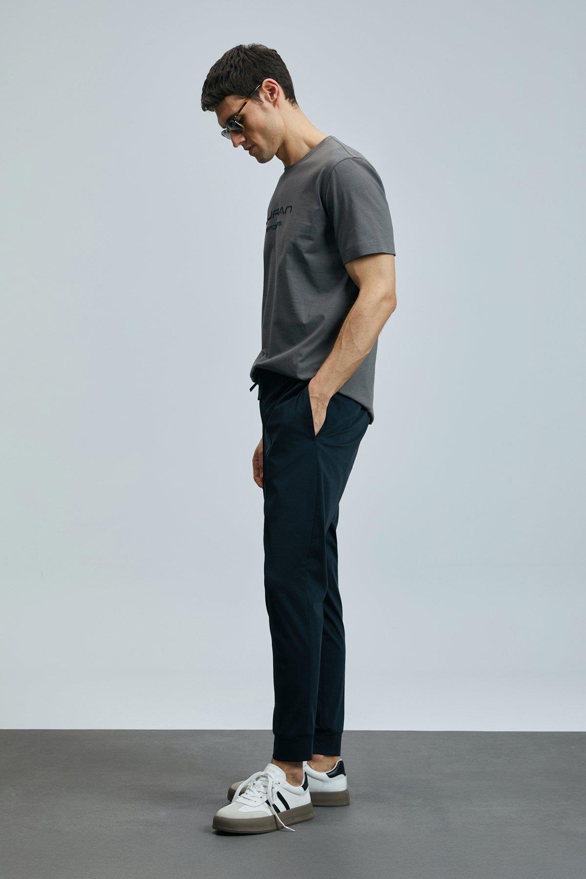 Lufian Pıto Smart Erkek Chino Pantolon Slim Fit Siyah