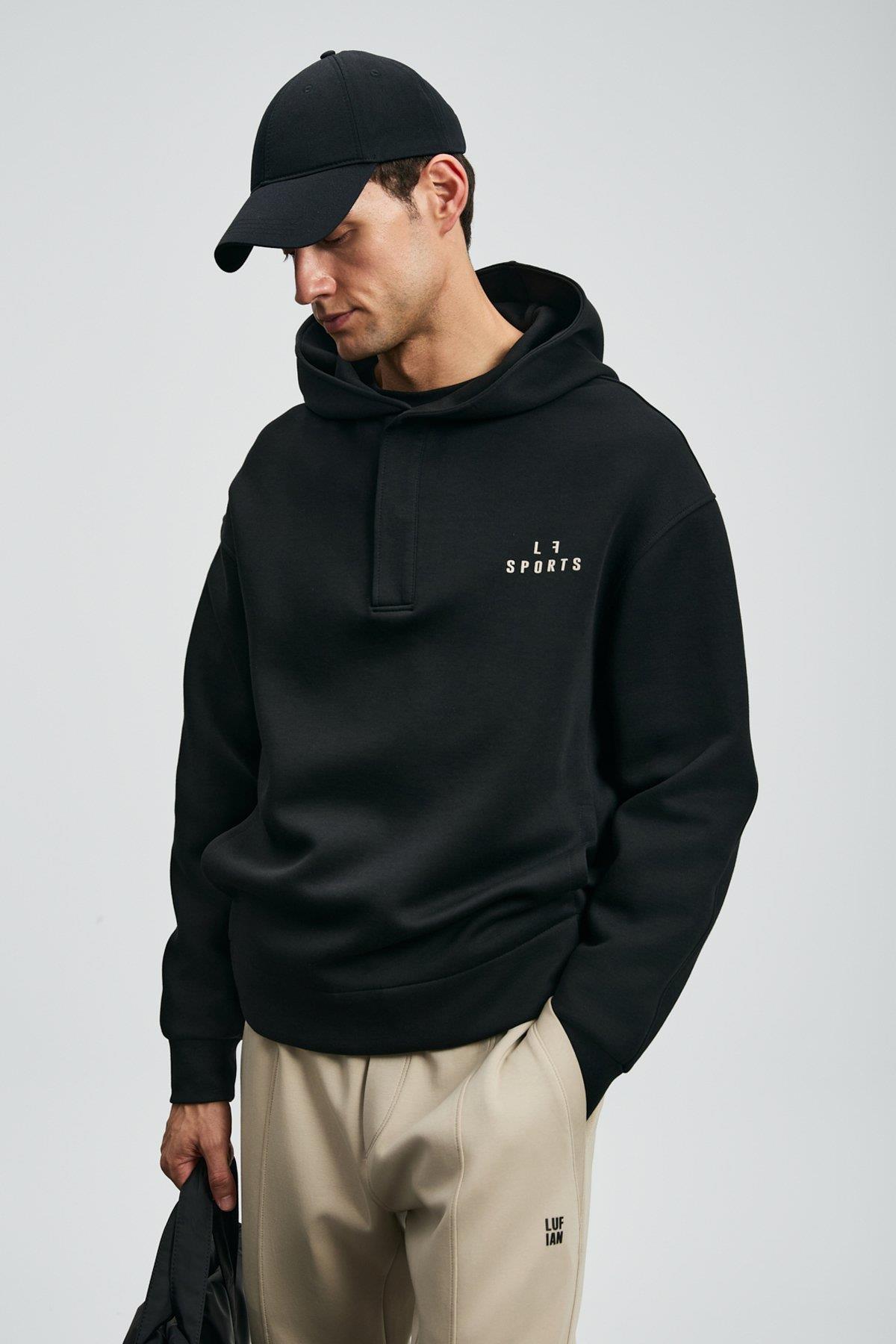 Lufian Road Erkek Sweatshirt Siyah