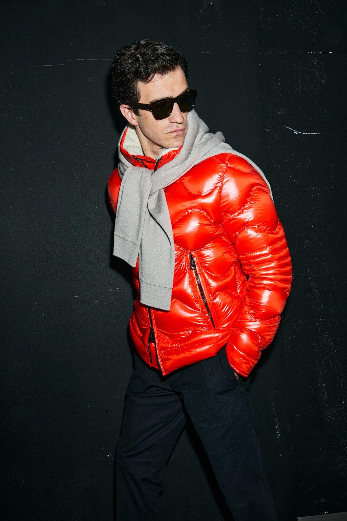 Lufian Roy Kaz Tüyü Erkek Mont Turuncu